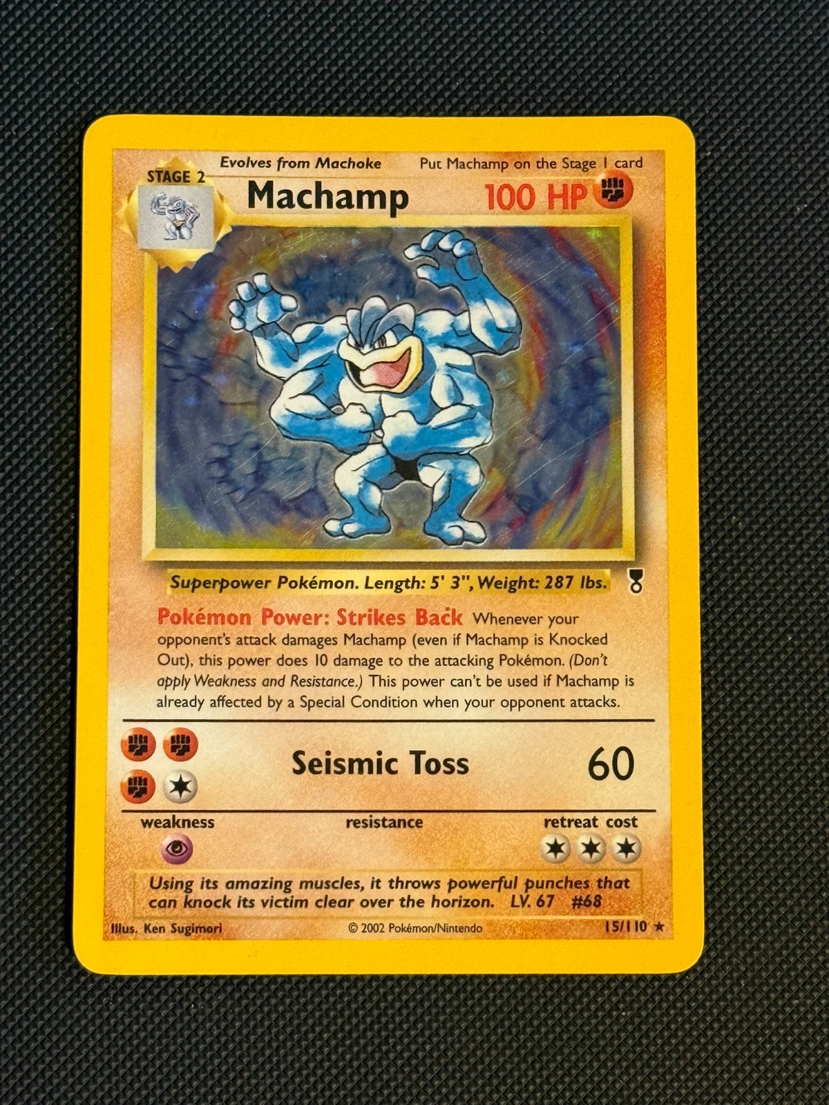 Pokemon Card Machamp 15/110 Legendary Collection Holo
