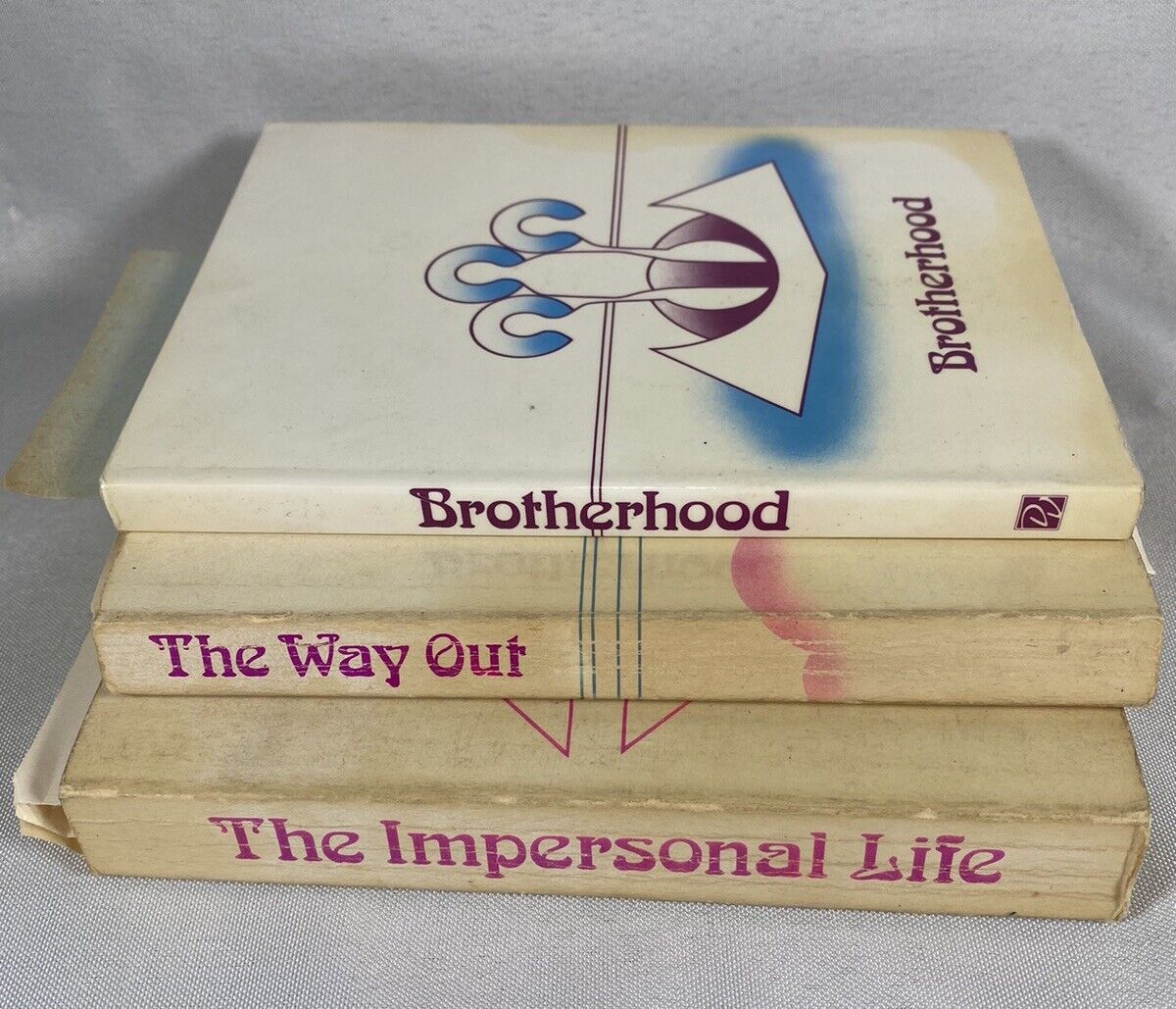 Vintage 1980-90’s Religious Books The Impersonal Life, Brotherhood, The Way Out
