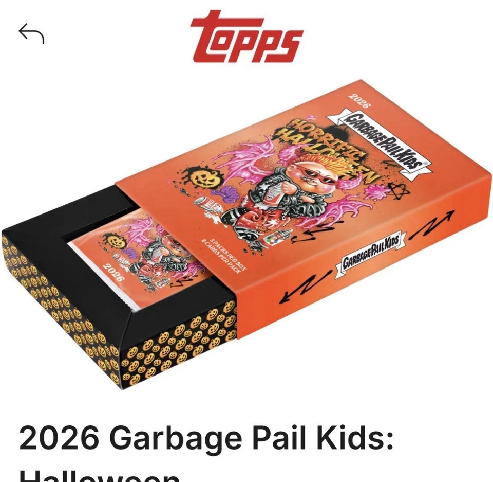 2026 5x Garbage Pail Kids Halloween SEALED BOX BRAND NEW HALLOWEEN PRE SALE (5x)
