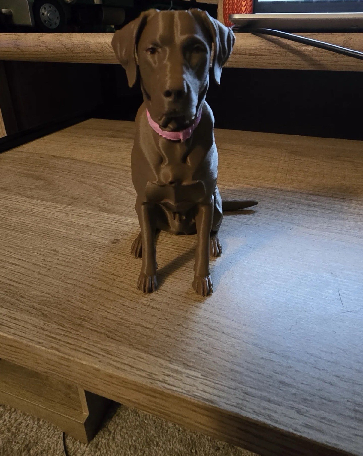 Chocolate Lab Statue 7” 