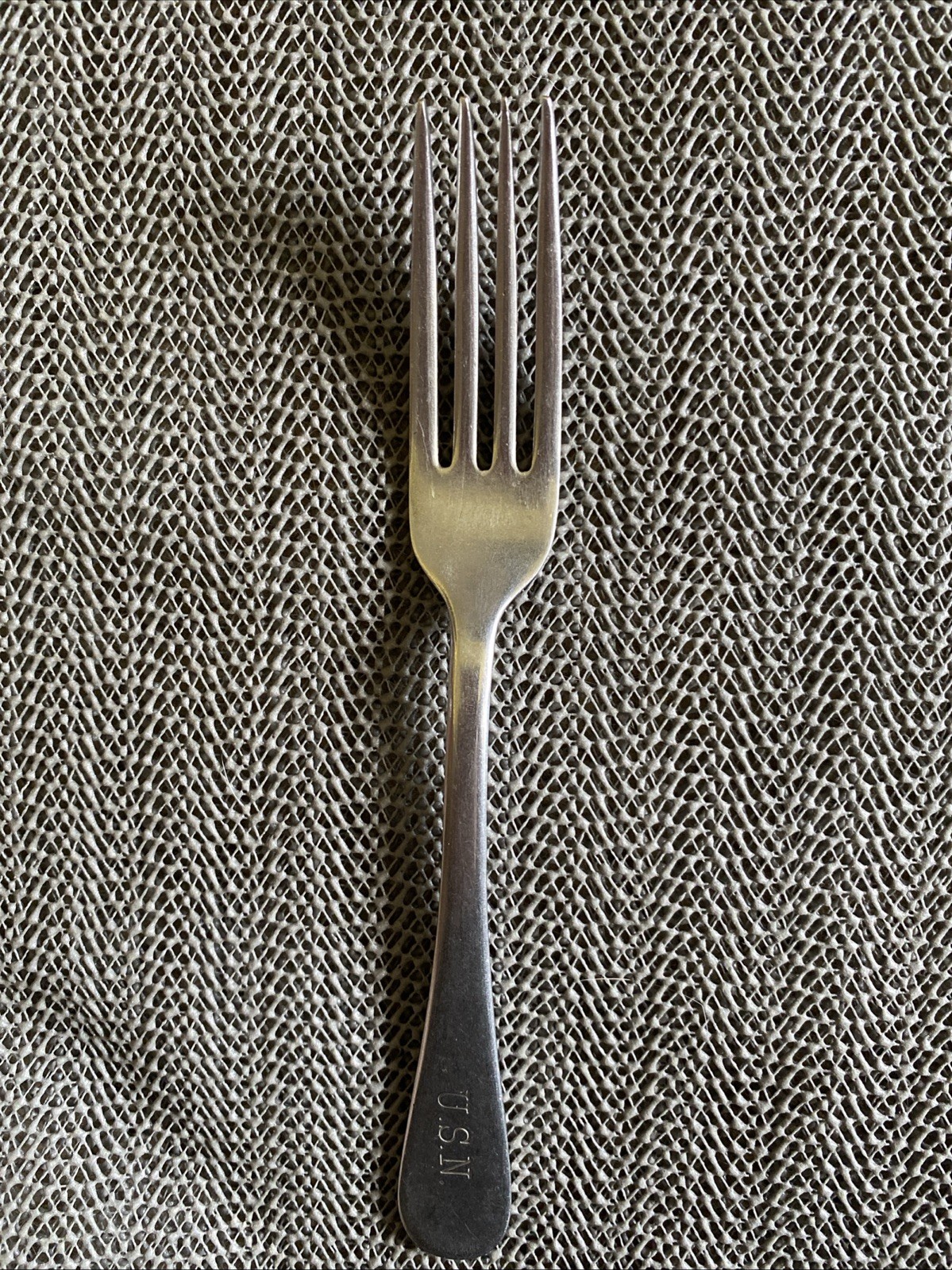 Vintage USN Navy Silco Silverware Fork World War Il Reed And Barton