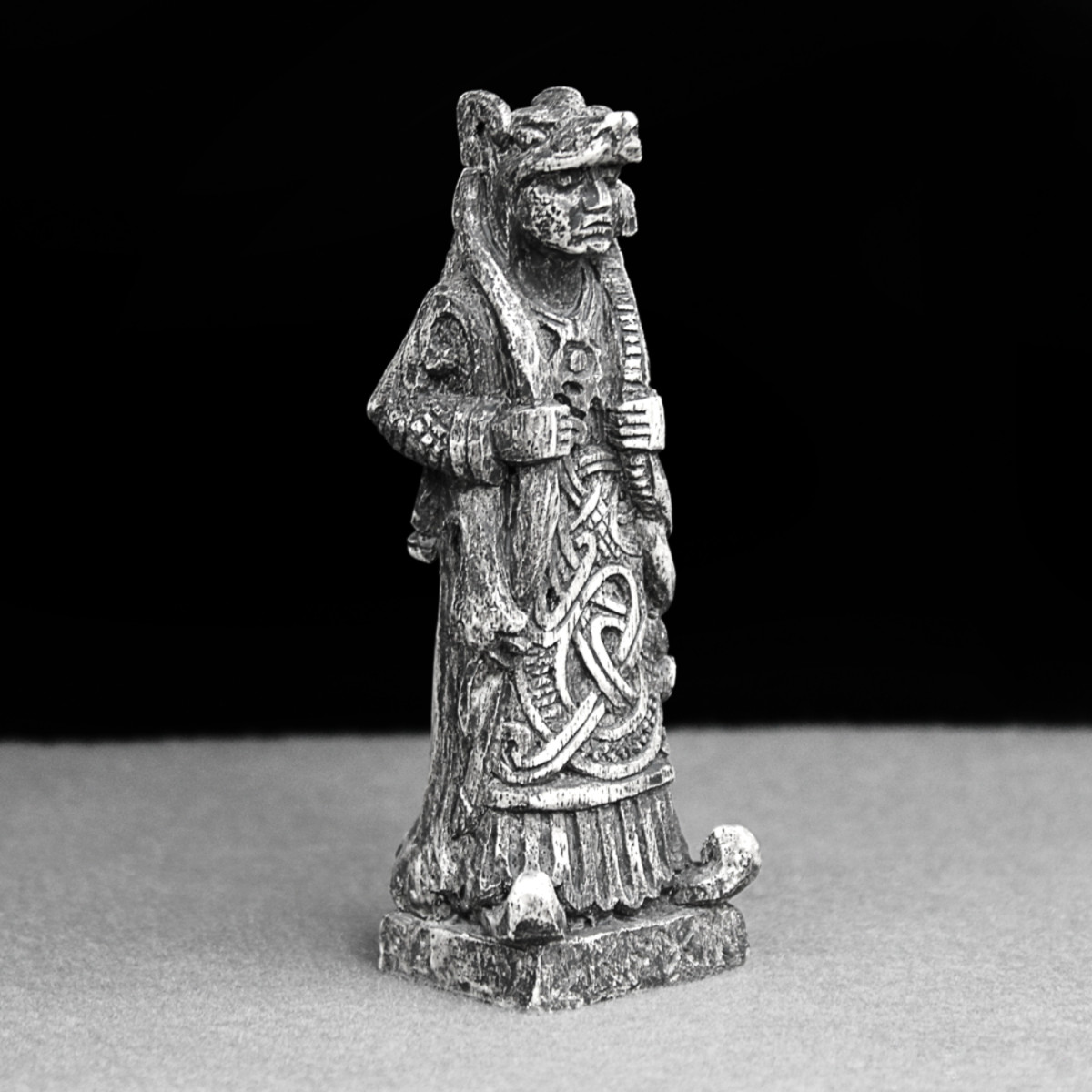 Skadi Statue - Norse Goddess of Winter Figurine Stone Finish Viking Home Decor