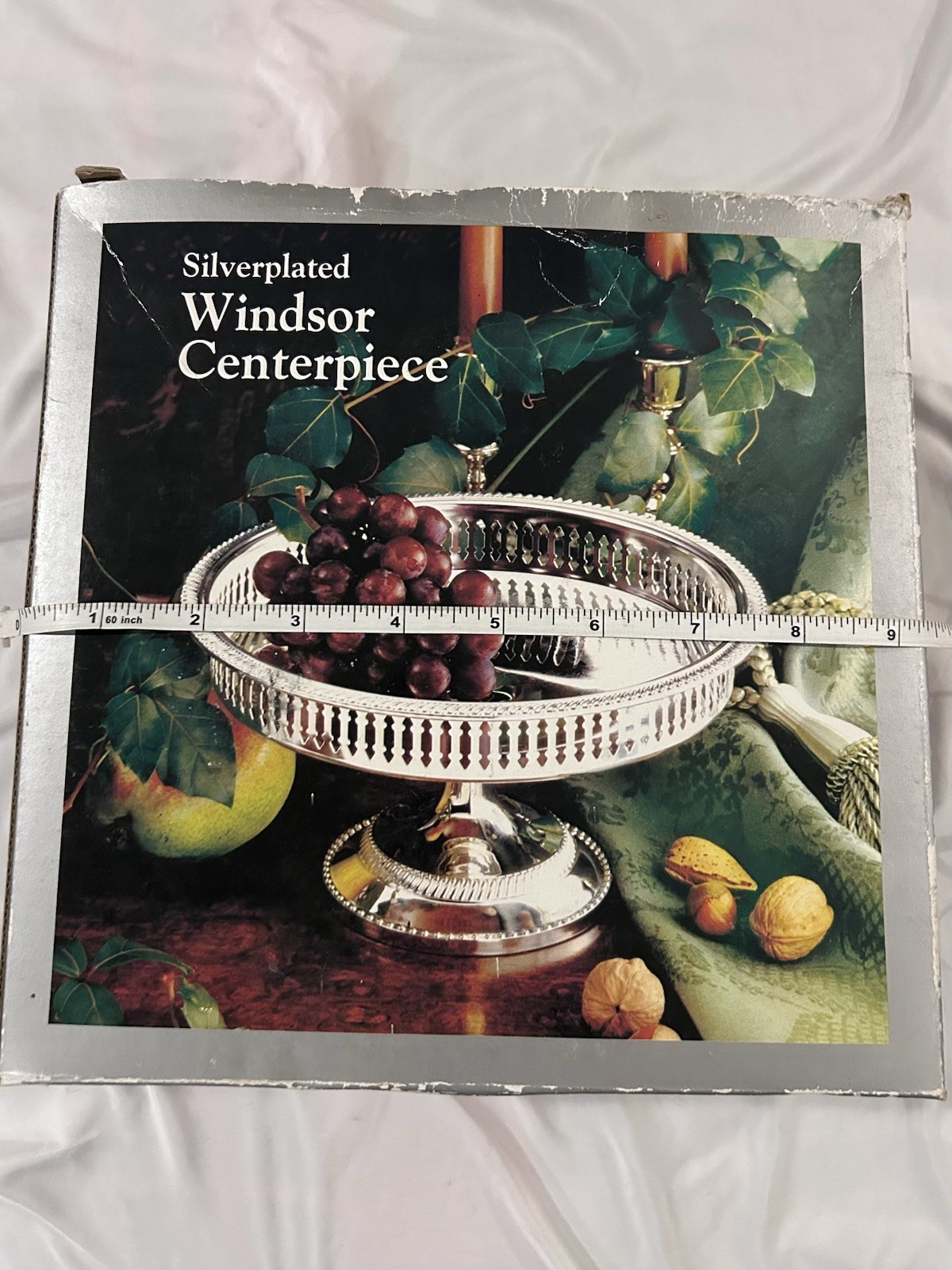 Old Hampshire Silversmiths Silverplated Windsor Centerpiece Footed Tray
