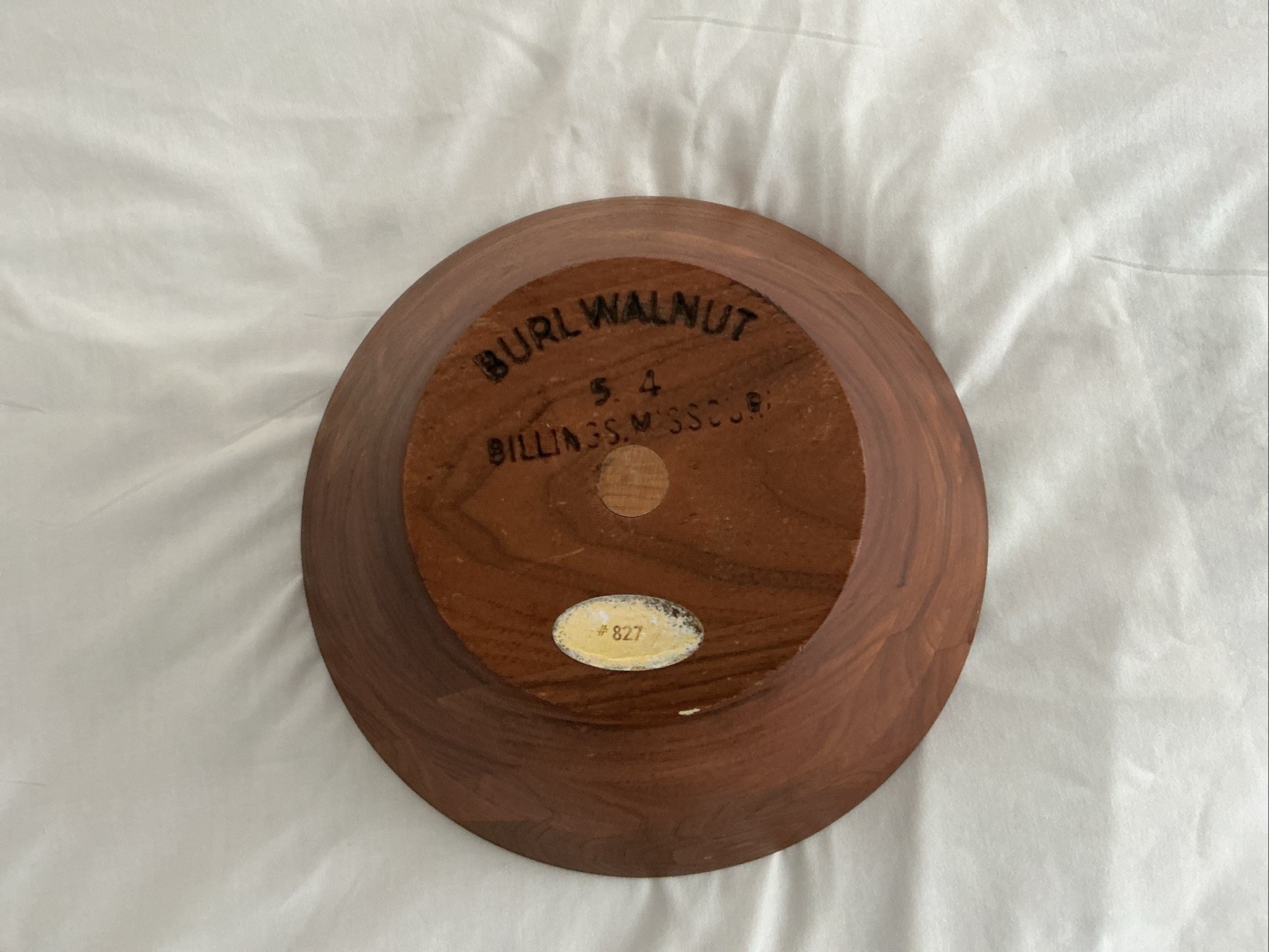Vintage Burl Walnut Handmade Salad Bowl Billings Missouri