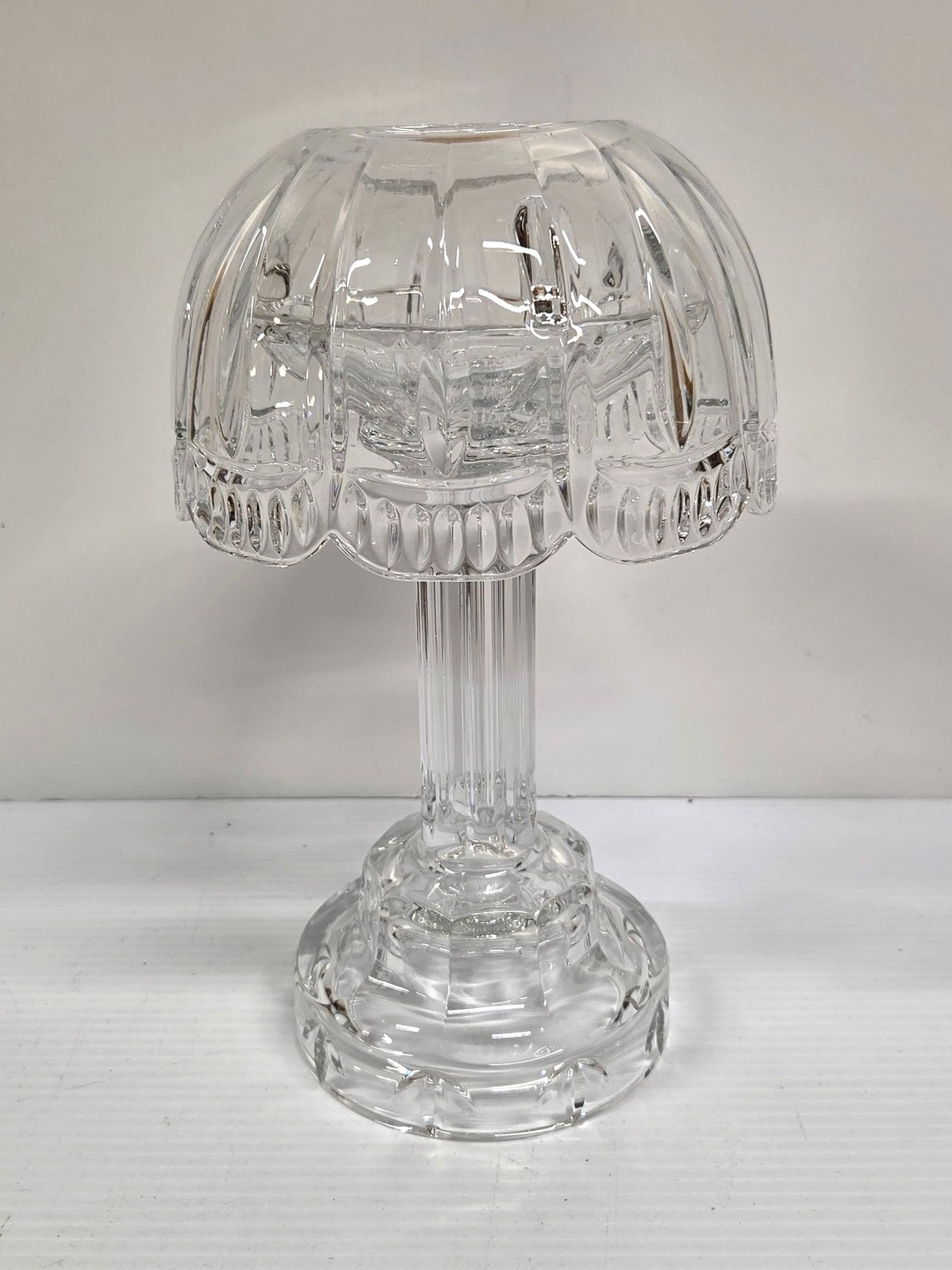  Shannon Godinger Fairy Lamp 24% Lead Hurricane Pedestal Candle Holder 12\