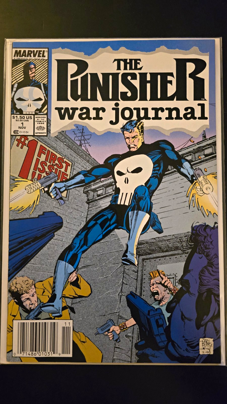 Marvel The Punisher War Journal #1 (Nov 1988) First Issue Carl Potts