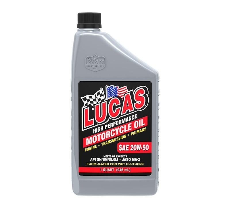 Lucas Oil SAE 20W-50 Motorcycle Oil, Part Number 10700