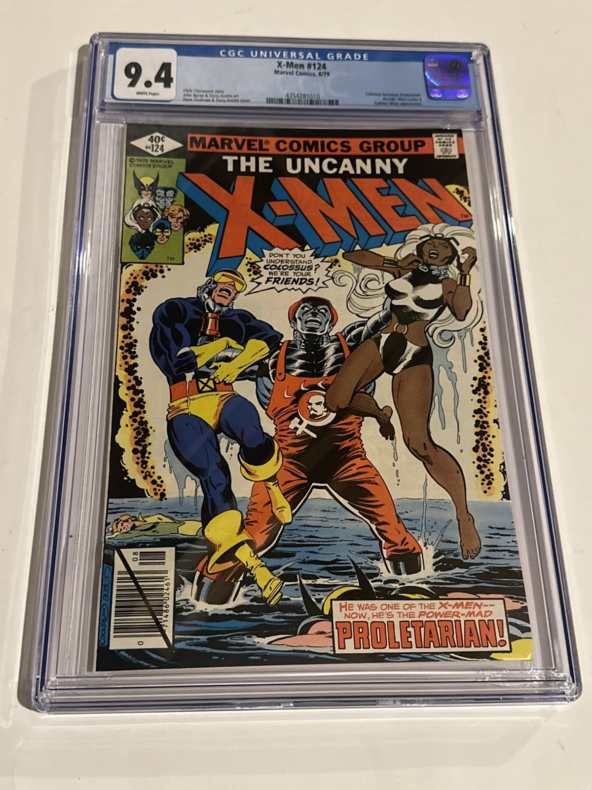 Uncanny X-Men #124 (1979 Marvel) CGC 9.4 NM Claremont & Byrne Classic Arcade Uncanny X-Men #124 (1979 Marvel) CGC 9.4 NM Claremont & Byrne Classic Arcade
