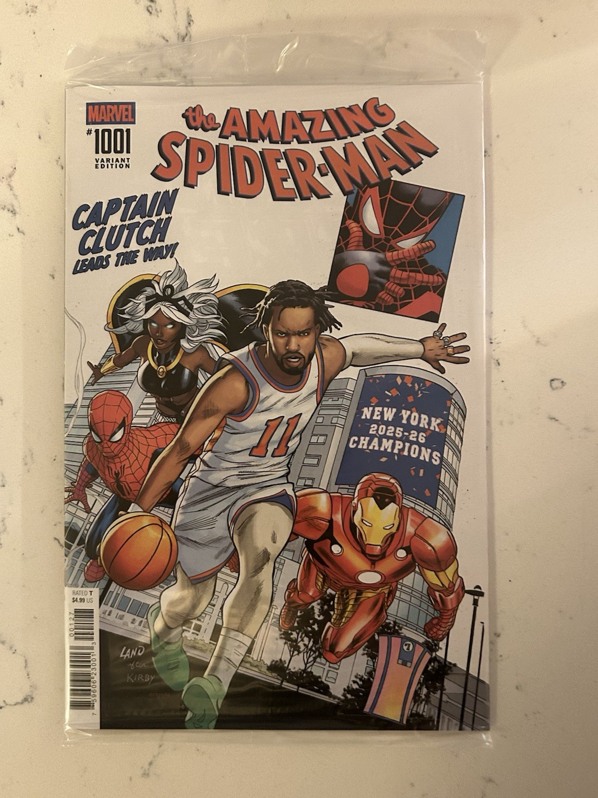 AMAZING SPIDER-MAN #1001 JALEN BRUNSON NY KNICKS NYCC EXCLUSIVE  2026 - IN HAND