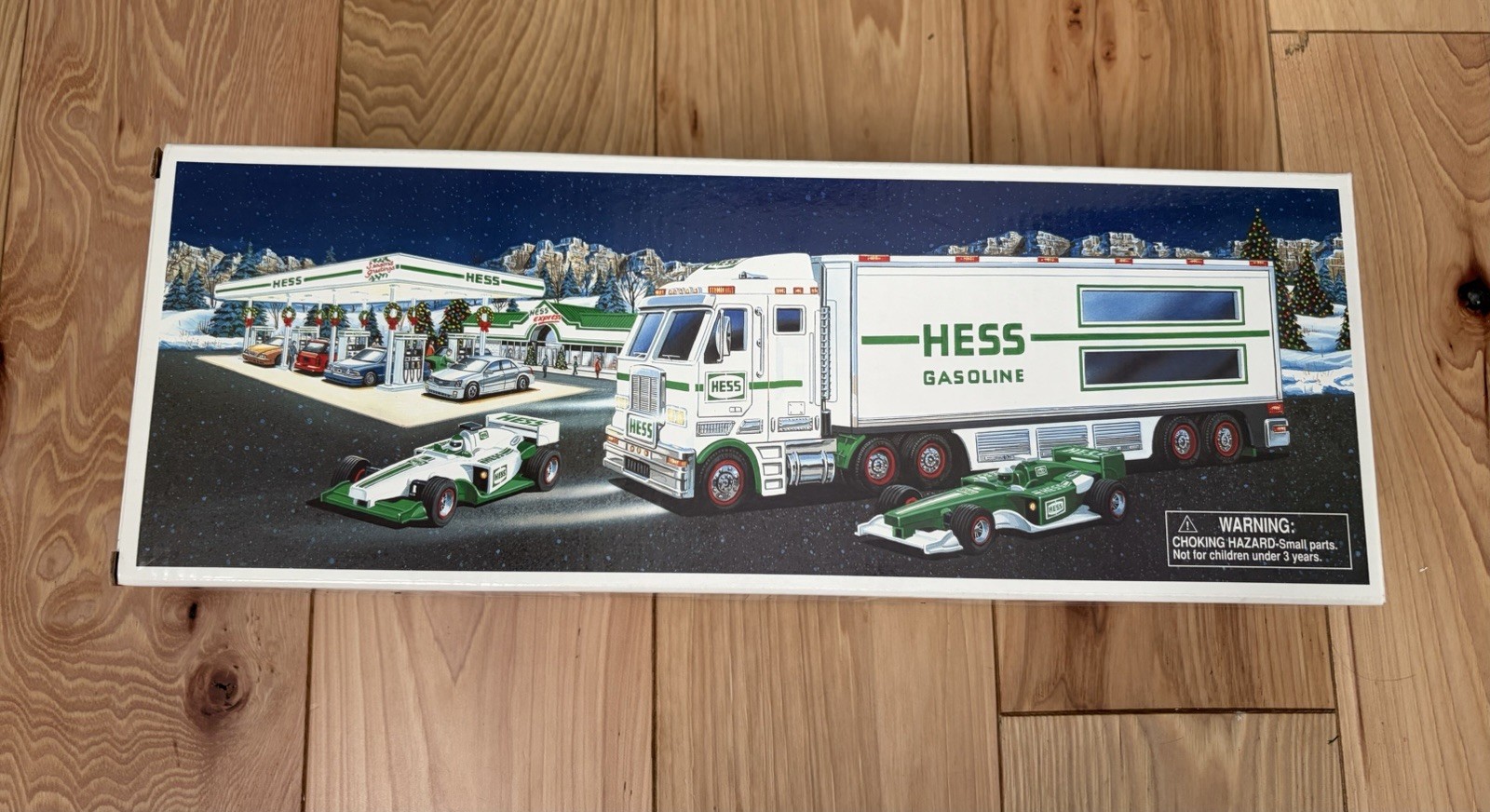 Hess 2003 Toy Truck and Race Cars Set Complete w Box NEW
