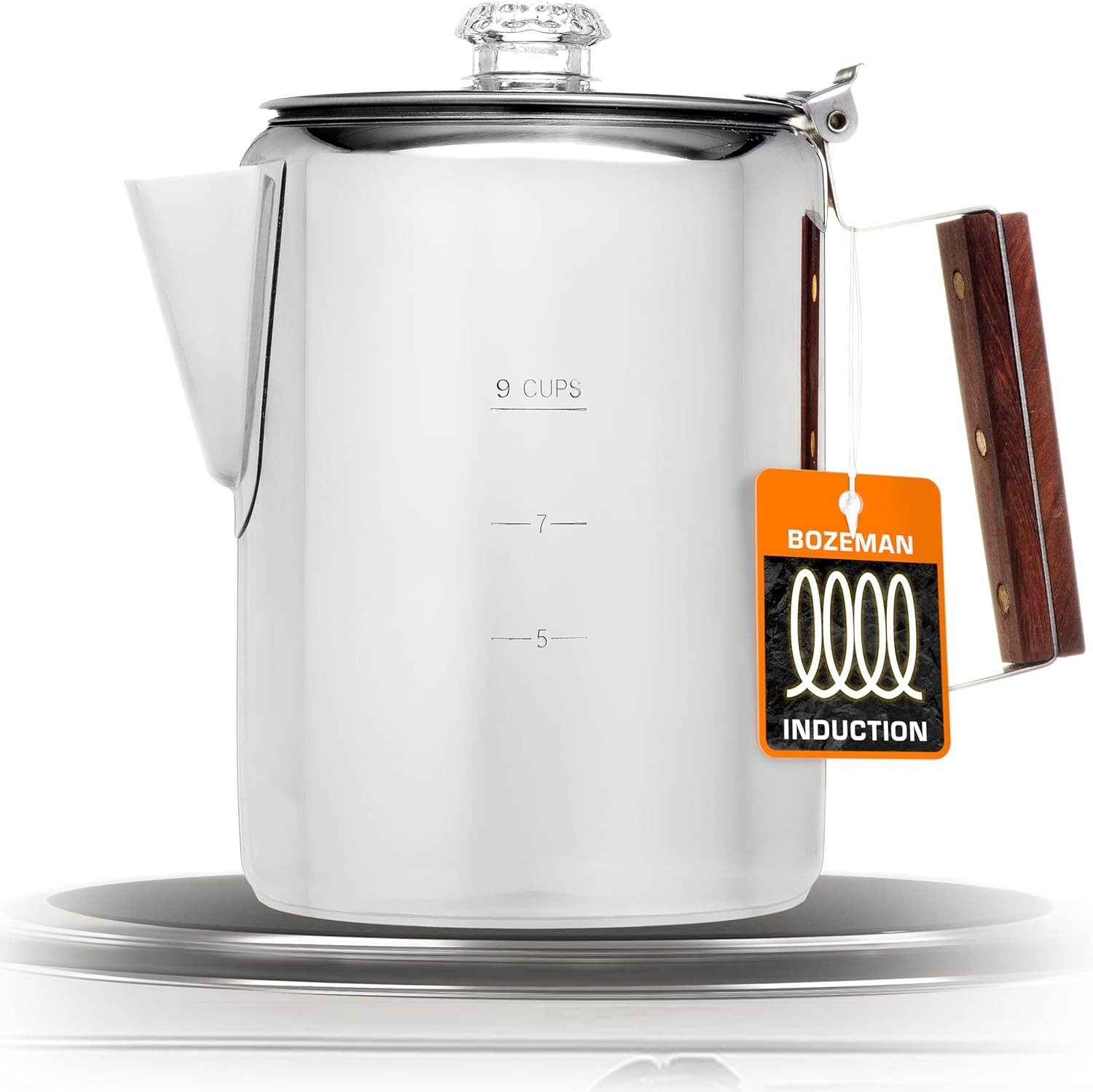 COLETTI Bozeman Induction Coffee Maker — Percolator Coffee Pot, Coffee Percolato