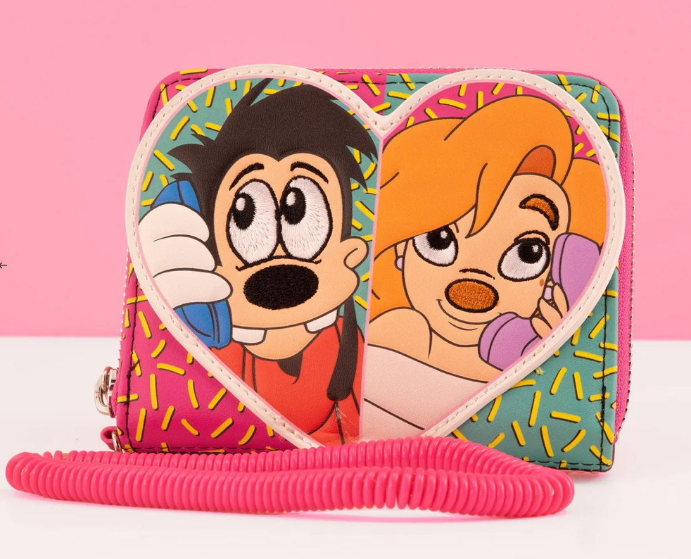 EXCLUSIVE Loungefly Disney A Goofy Movie Max Roxanne Split Heart Wallet NWT