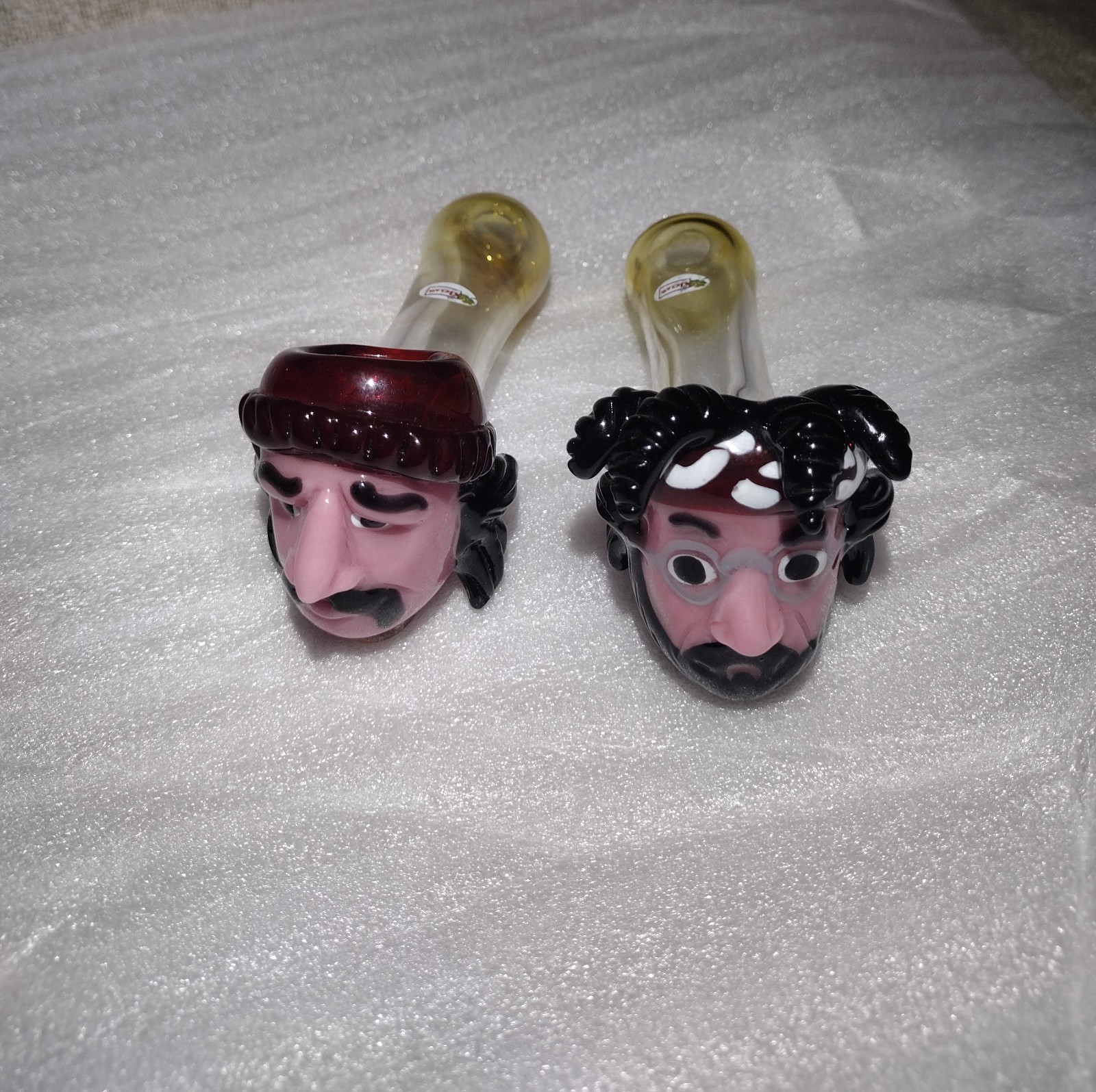 Cheech & Chong\'s  Glass Tobacco blown glass Pipe Top shelf 