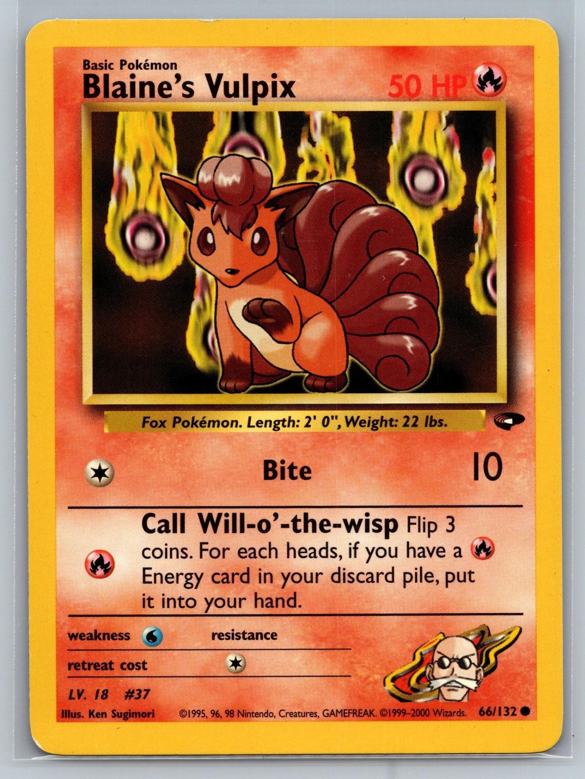 Gym Challenge #066/132 Blaine\'s Vulpix