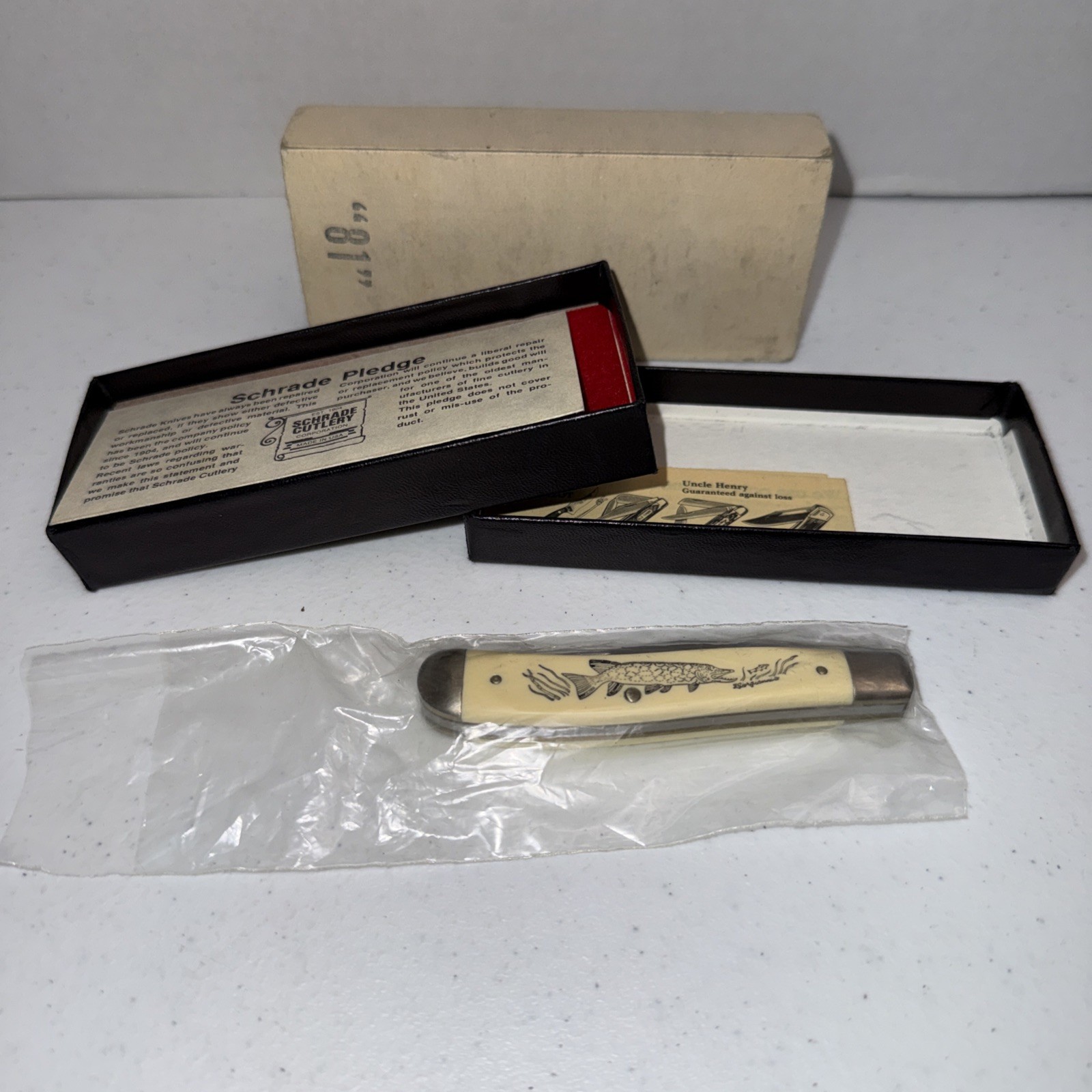 Vintage Schrade Crimshaw SC503 Folding Knife  Trout