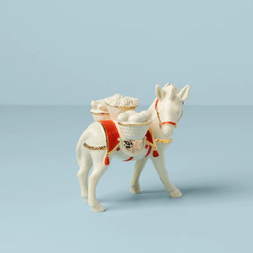 Lenox China First Blessing Nativity Donkey Porcelain Christmas Figurine - N/O