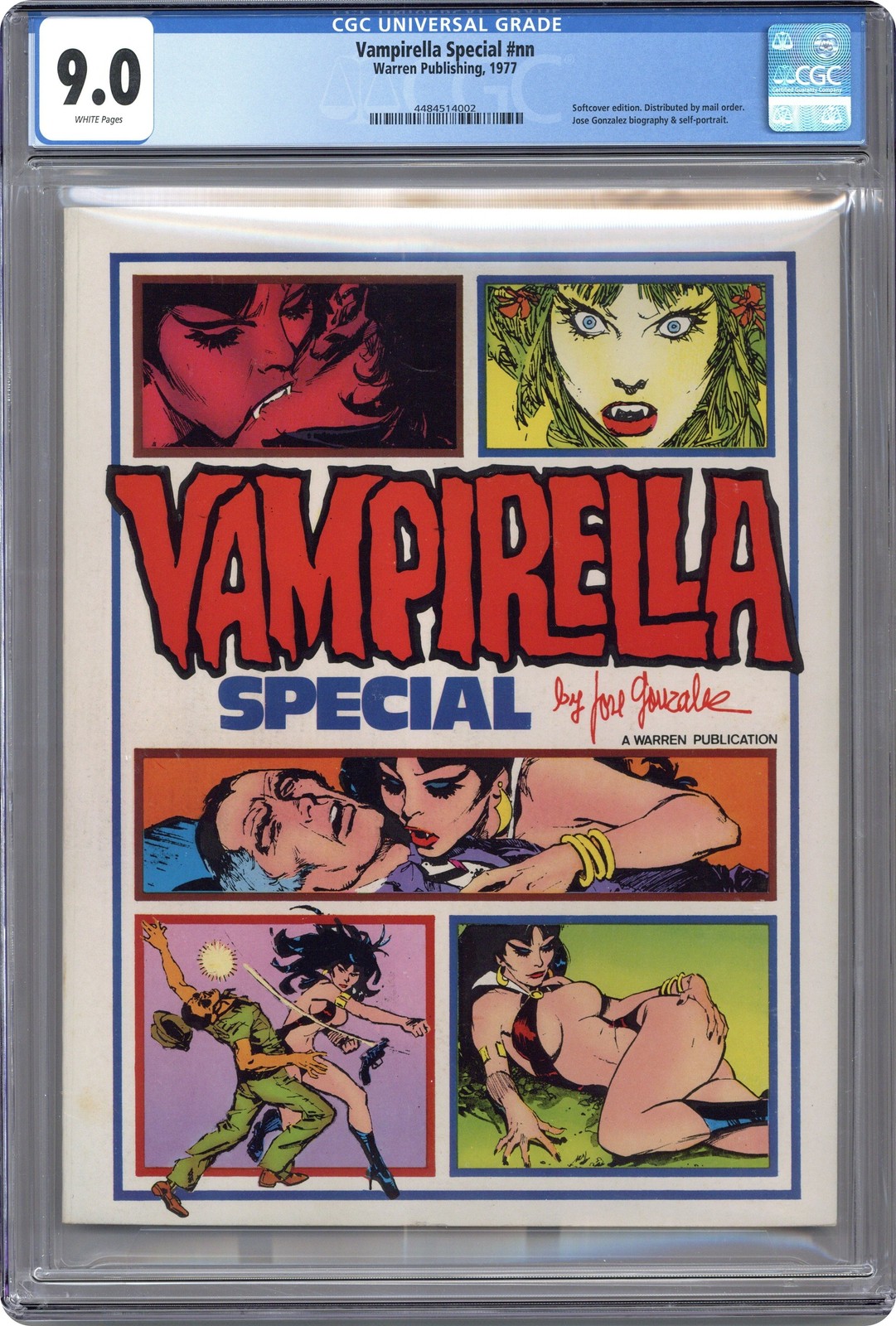 Vampirella Special 1A SC 1st Printing CGC 9.0 1977 4484514002