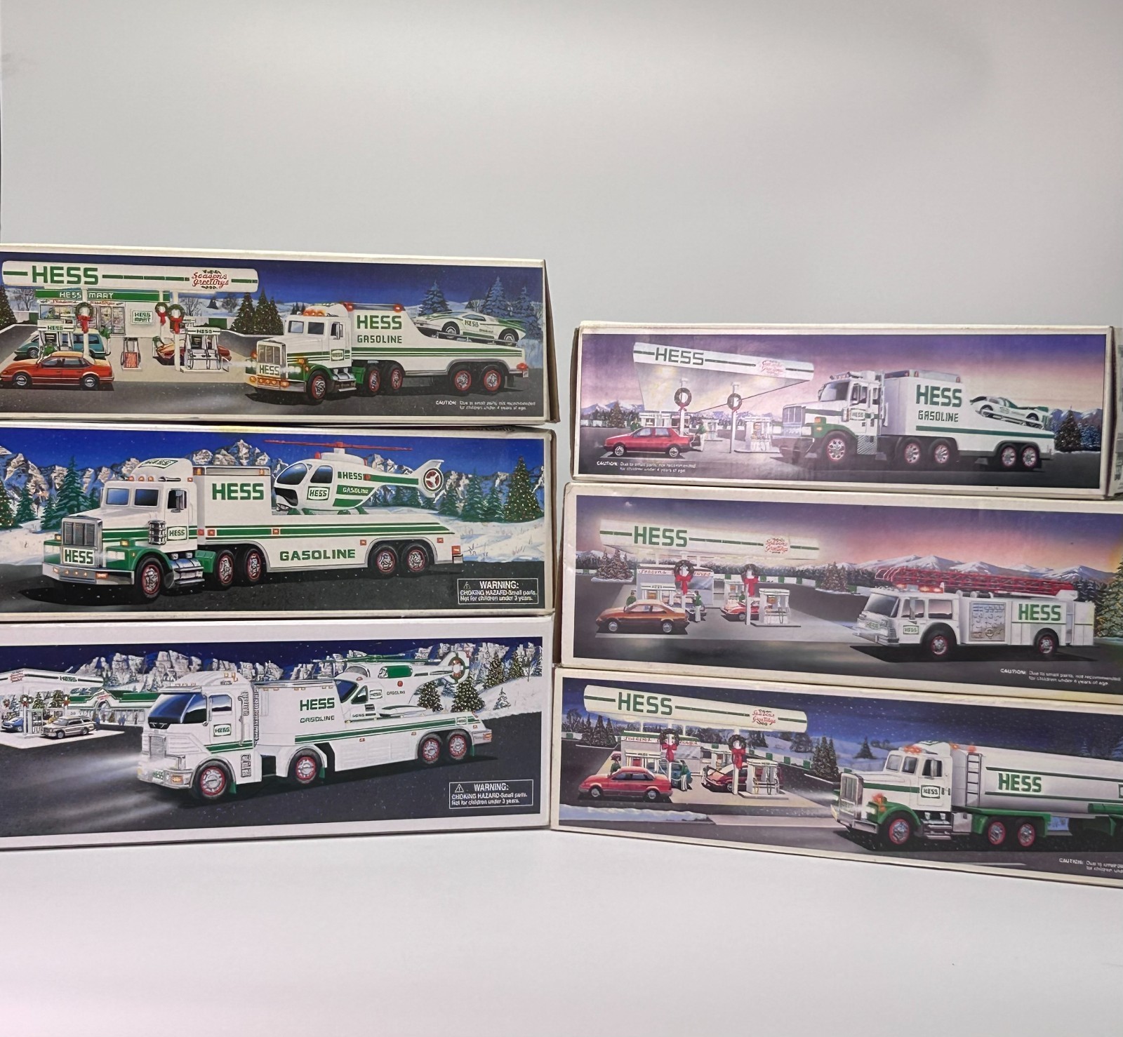 Vintage Hess Toy Trucks 1988 1989 1990 1991 1995 2006 Lot of 6 w/ Boxes READ