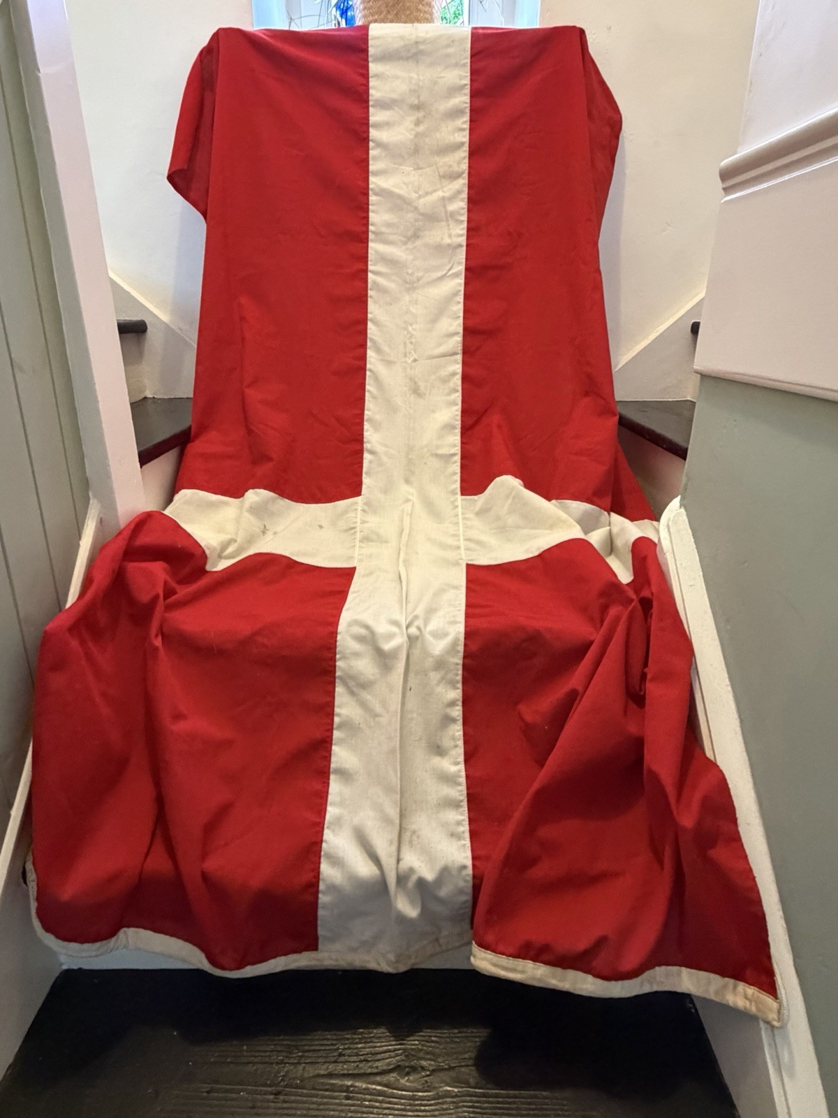 Vintage Denmark Flag 161x213 Langkilde & Son International Flag