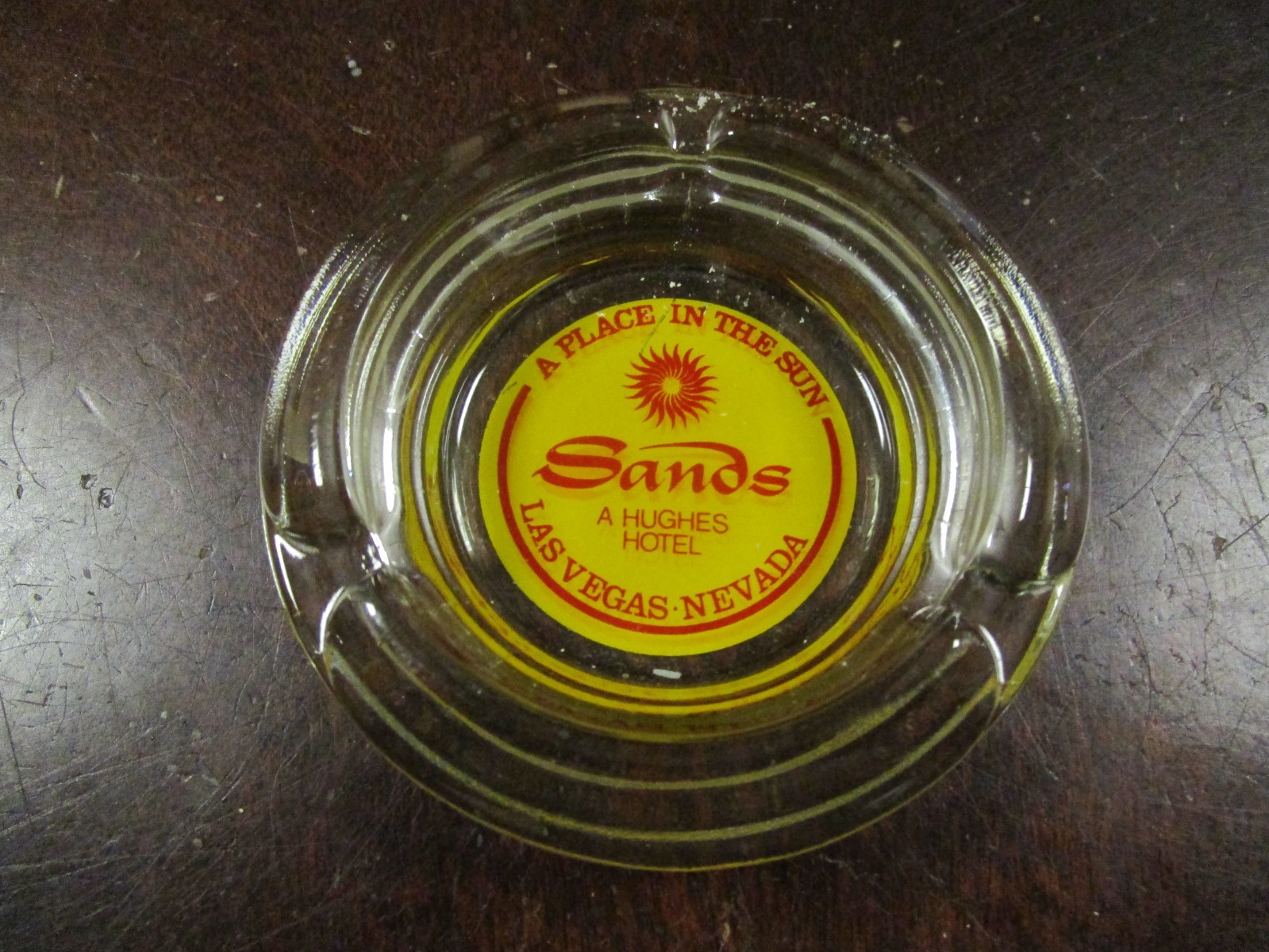 Vintage The Sands hotel glass ashtray Las Vegas