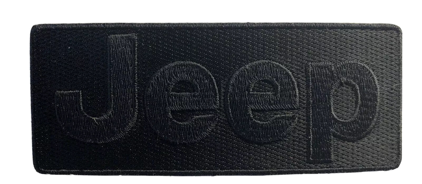 JEEP Black On Black Embroidered patch 2\ JEEP Black On Black Embroidered patch 2\