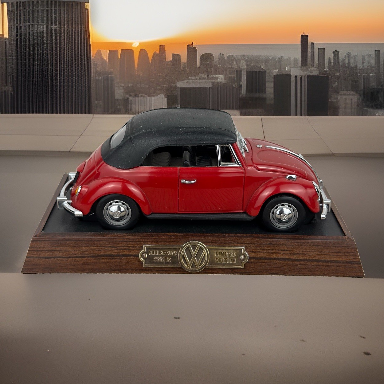 Vintage VW Beetle Phone Red Black With Base Collectors Series Limited Edition Vintage VW Beetle Phone Red Black With Base Collectors Series Limited Edition