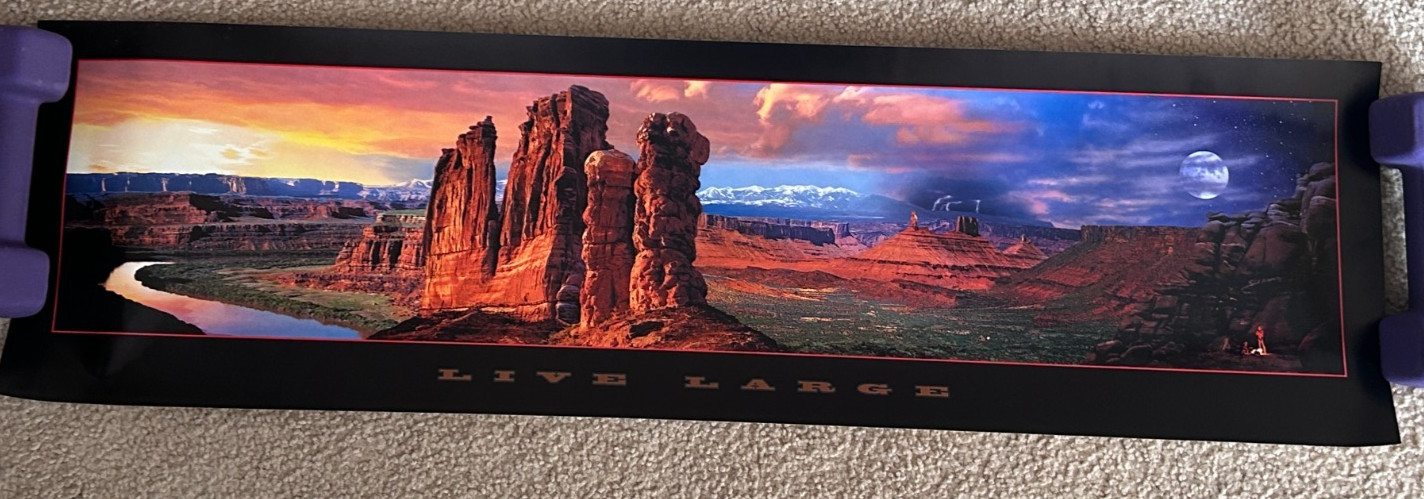 1999 Marlboro Promotional Poster Birthday  Landscape Scene, RARE 35\