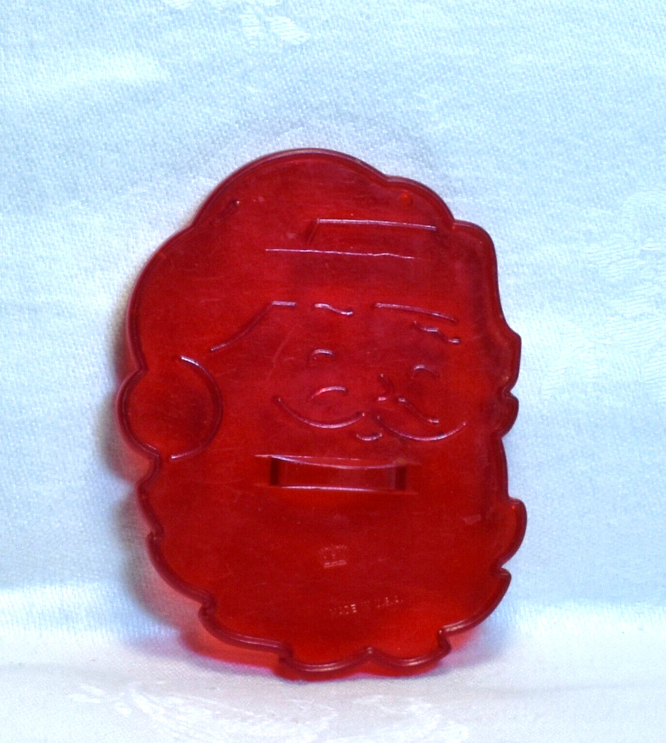 Vtg HRM Design Plastic Cookie Cutter - Jolly Santa Face Christmas Eve North Pole