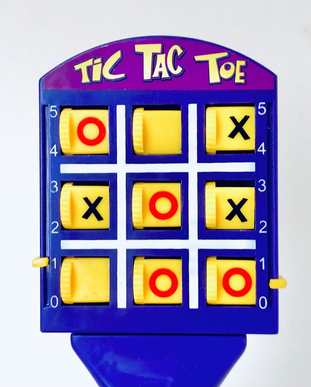Vintage 2004 Candyrific TIC TAC TOE CANDY POP 6.75” SEALED Container PURPLE