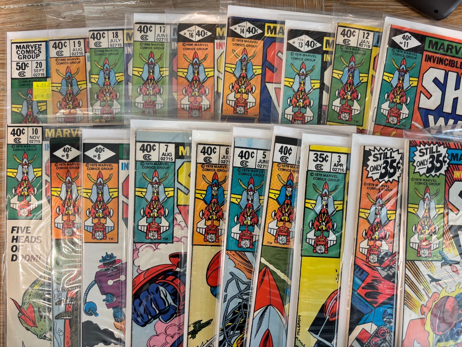 Shogun Warriors 1-20 Complete Run Marvel Comics Bronze Age 1978 FULL