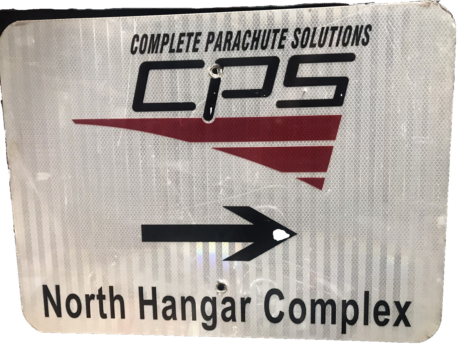 LG Vintage Metal Sign COMPLETE PARACHUTE SOLUTIONS Aviation 24