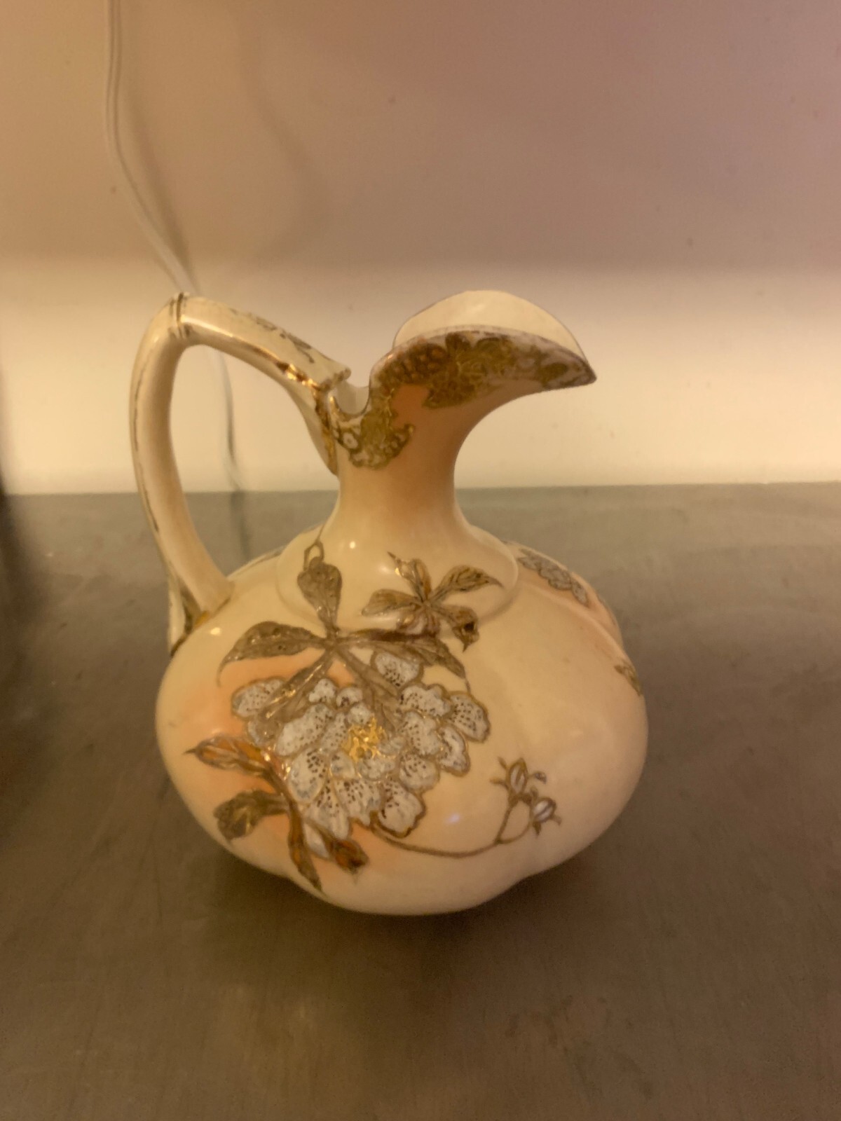 Amazing Gold Encrusted Vase Pitcher - E