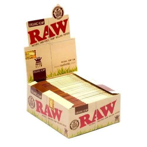 Raw Rolling Papers Organic King Size Slim (50 Count) Lot Wholesale FREE S/H
