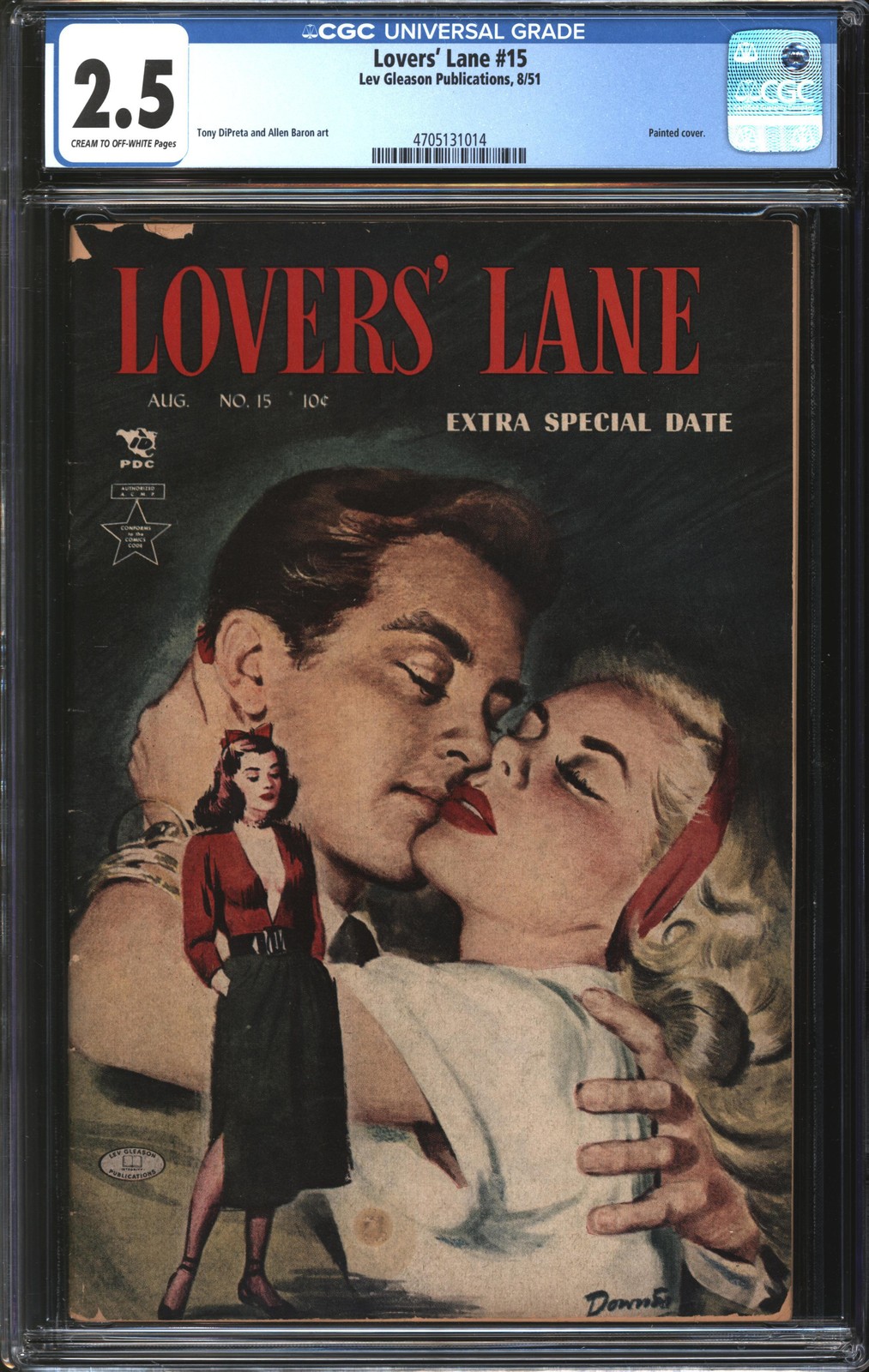 Lovers\' Lane (1949) #15 CGC 2.5 GD+