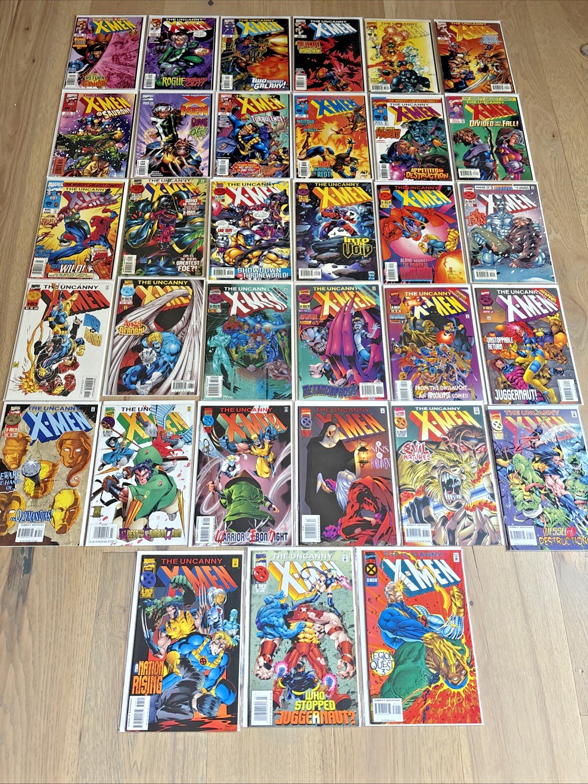 The Uncanny X-Men Comic Book Lot of 33 Issues Between #321-361 Marvel
