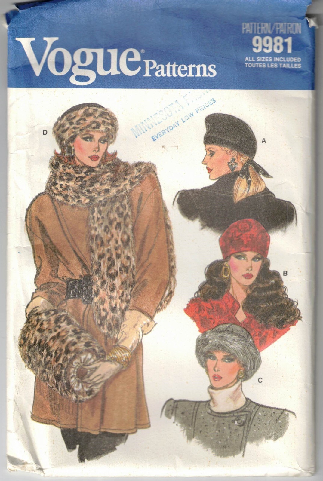 Vintage Vogue pattern 9981 all sizes included, uncut