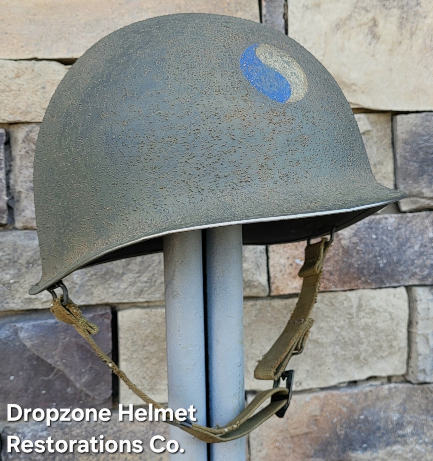 WWII M-1 Helmet. 29th Infantry Division. D-day Normandy.