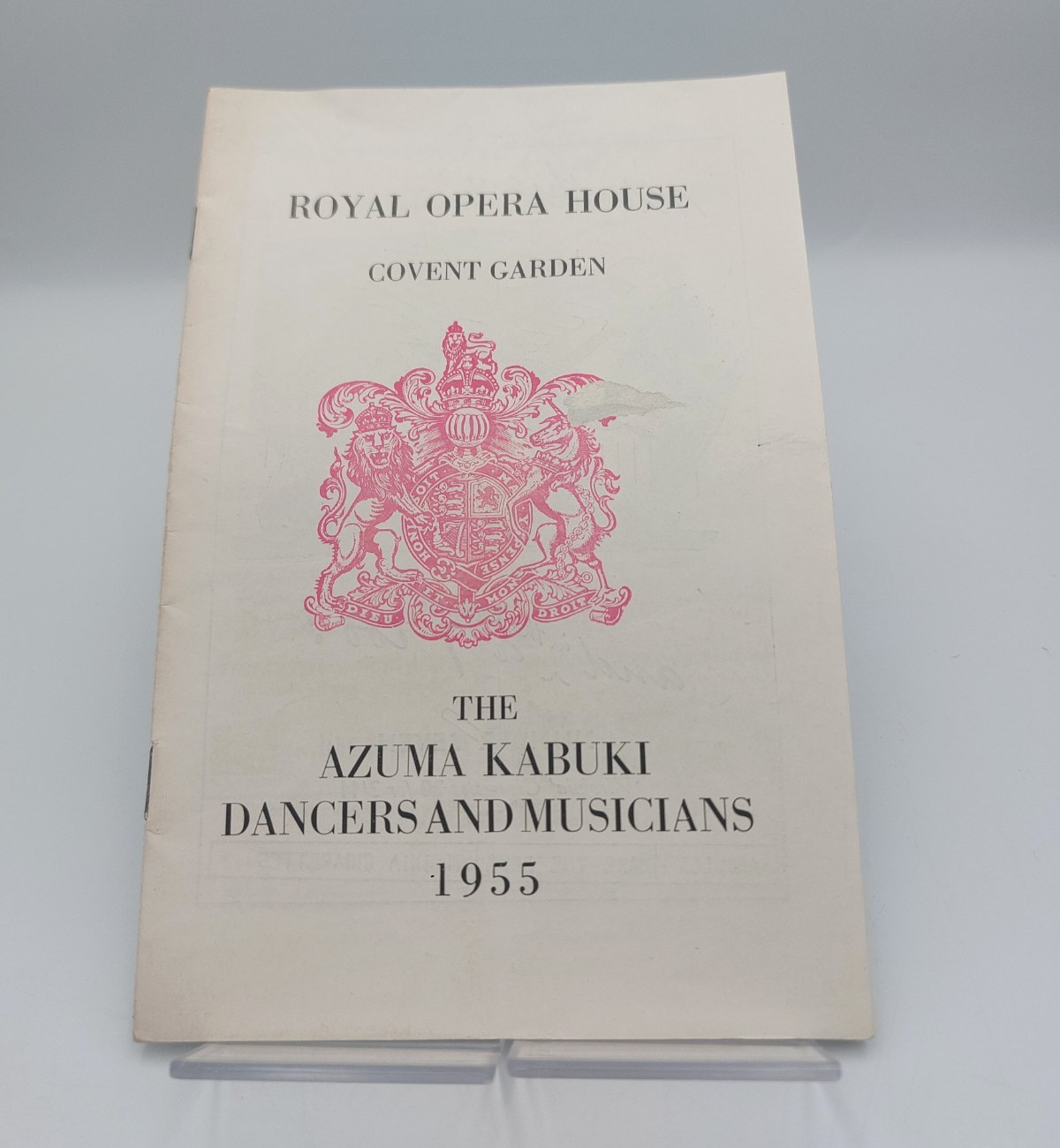 Vintage 1955 Royal Opera House Prog Azuma Kabuki Dancers Musicians Covent Garden