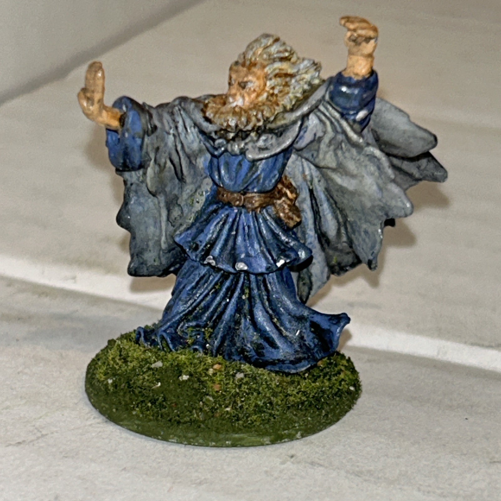 1988 TSR Ral Partha Pewter Wizard Figurine - AD&D Dungeons & Dragons Painted