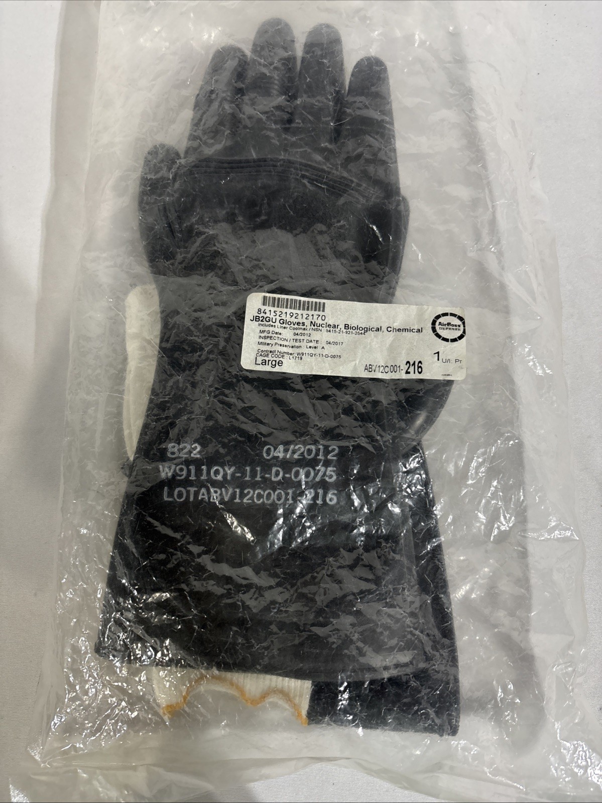 Airboss Defense JB2GU Gloves With Liners