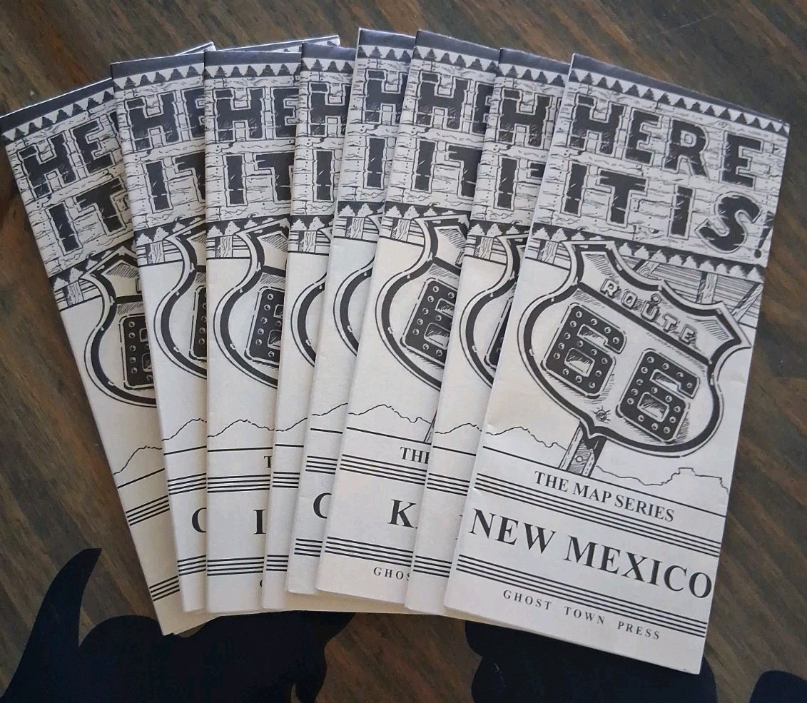 Route 66 Here It Is Map Guide Series Sealed Ghost Town Press 8 Fold-Out Maps Ez