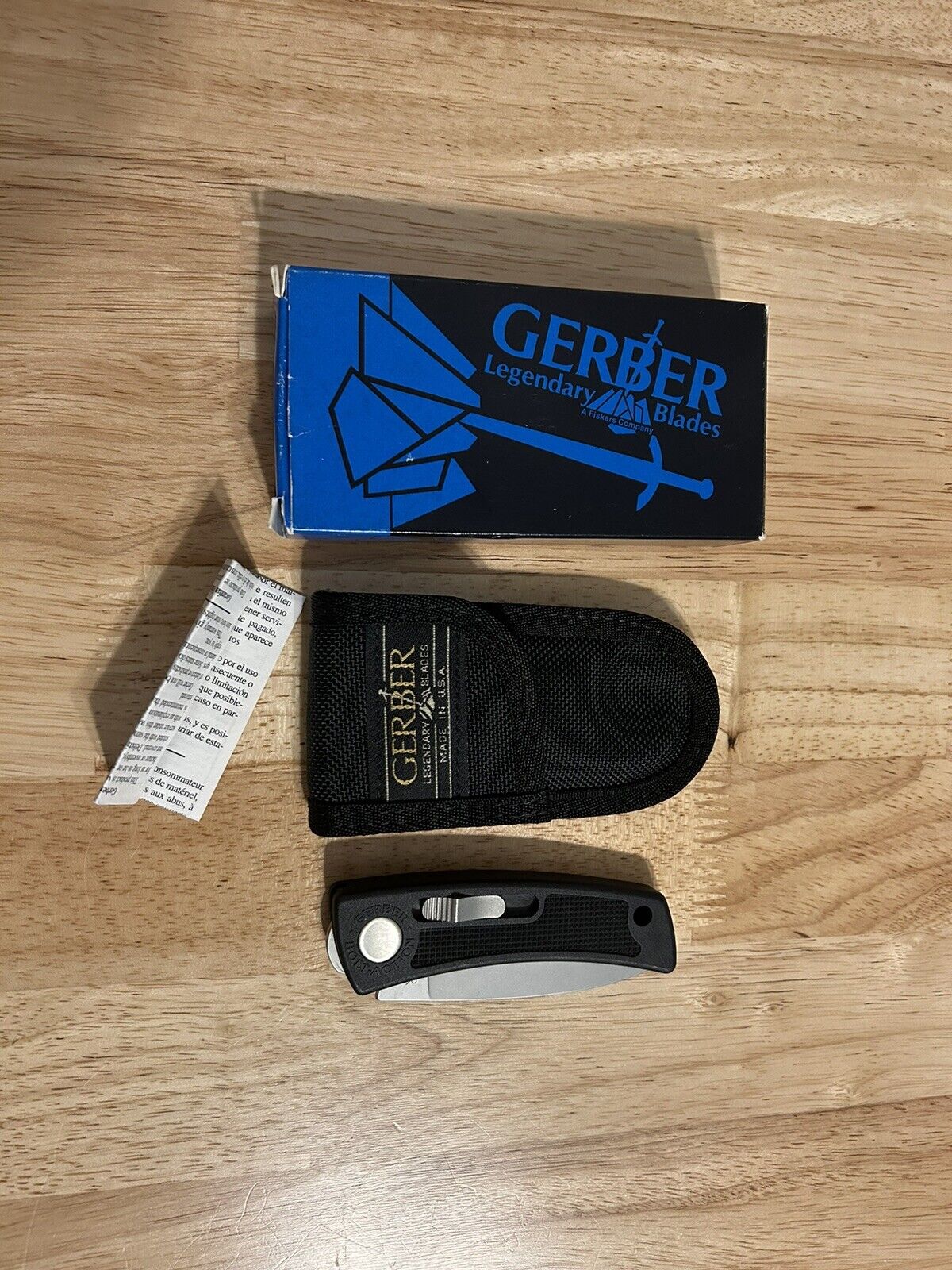 Gerber Bolt Action Hunter - Vintage Folding Knife New Old Stock W/ Box & Sheath