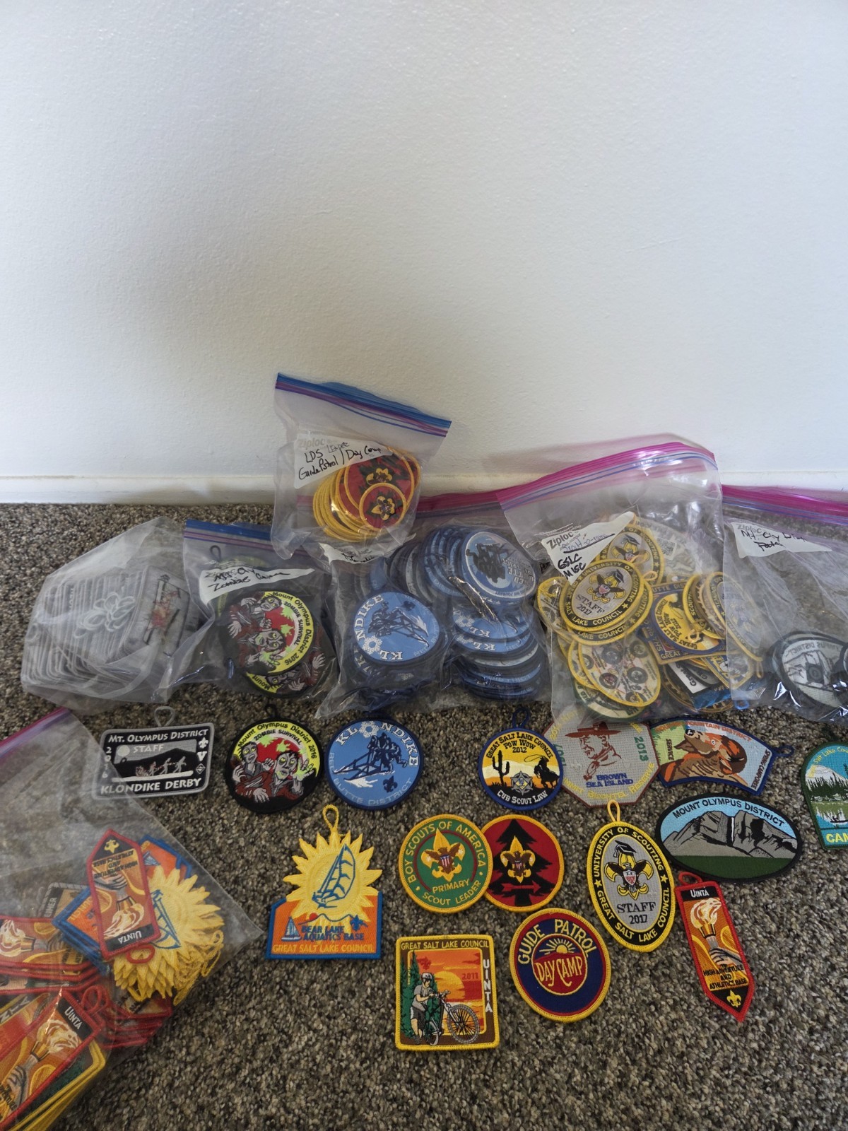  Large Lot Of Boy Scouts of America Patch Collection Lot Unique Variety 1