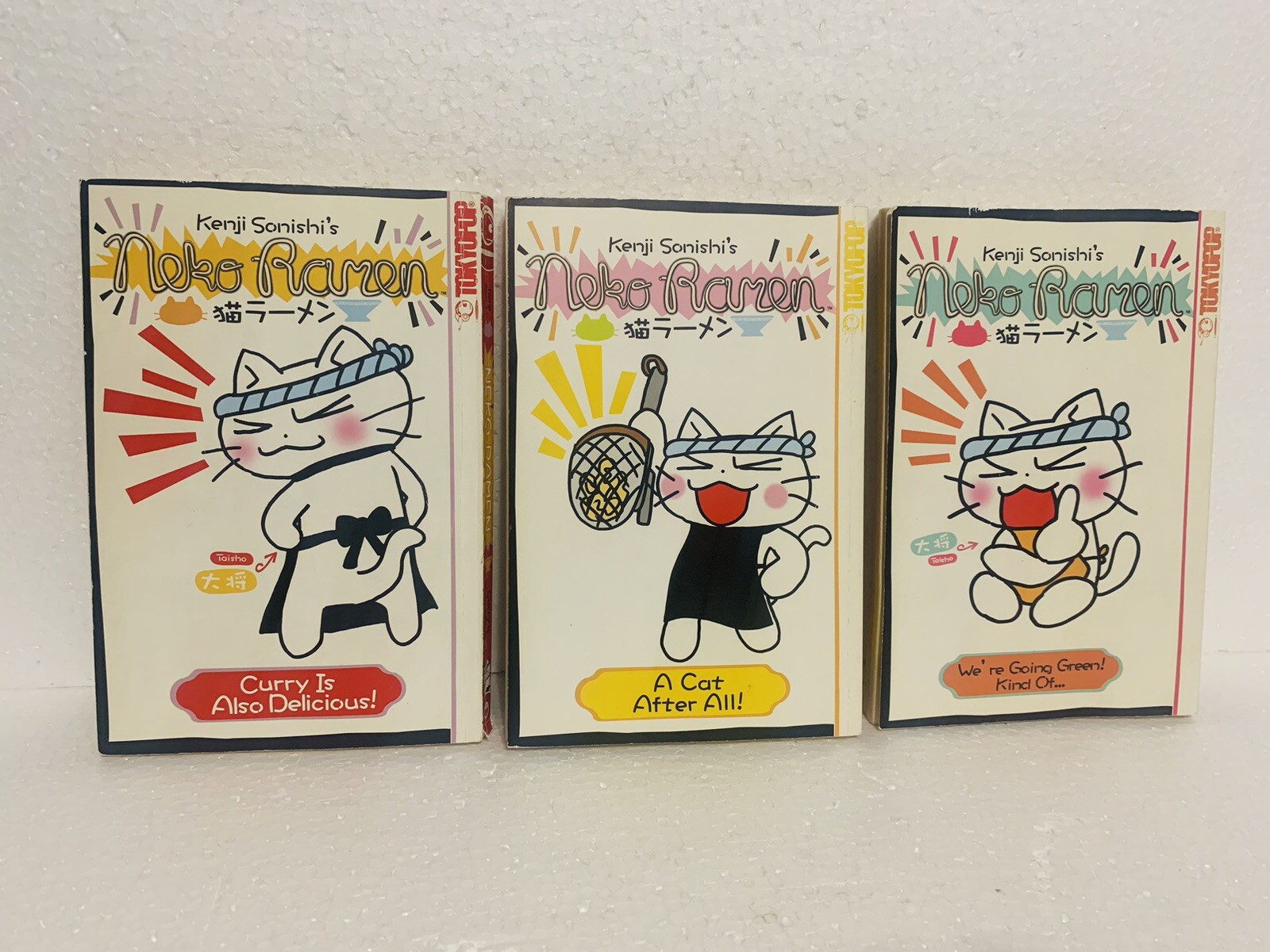 Neko Ramen Vol. #1-3 (Manga in English) Kenji Sonishi, Rare Tokyopop