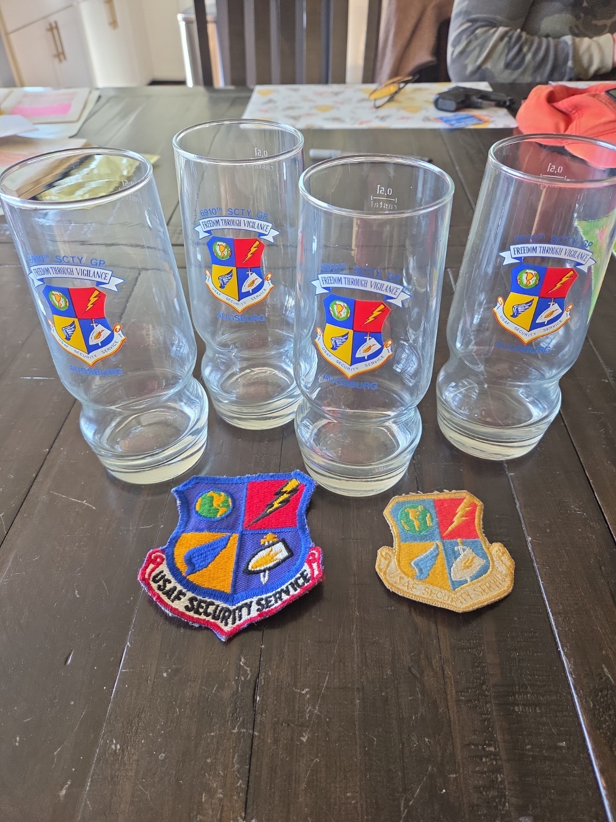 USAFSS Augsburg Germany Glasses Patches Set USAF Security Service Cold War Group
