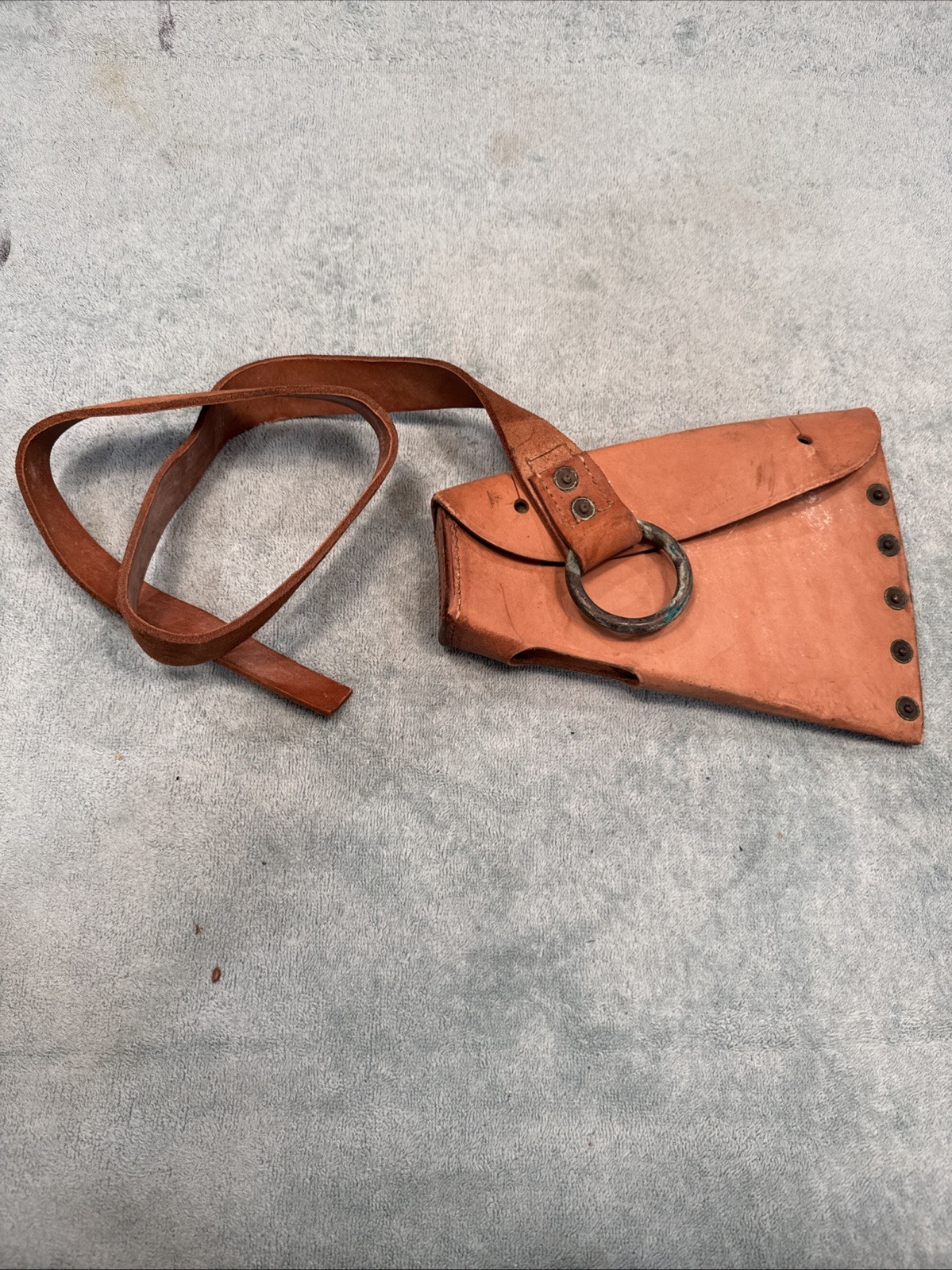 Vintage G&K  1918 G.H.Y. Leather Axe Sheath Cover HUGE Original New Nos Rare