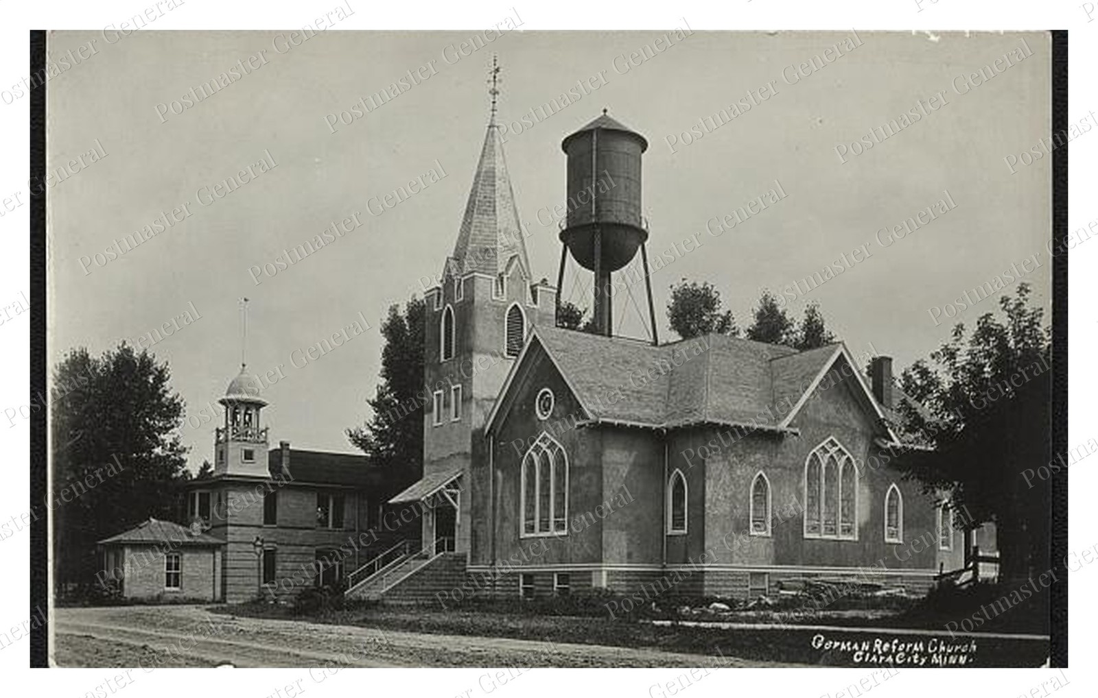 Clara City Minnesota German Reform Church Standard Postcard COPY RPPC