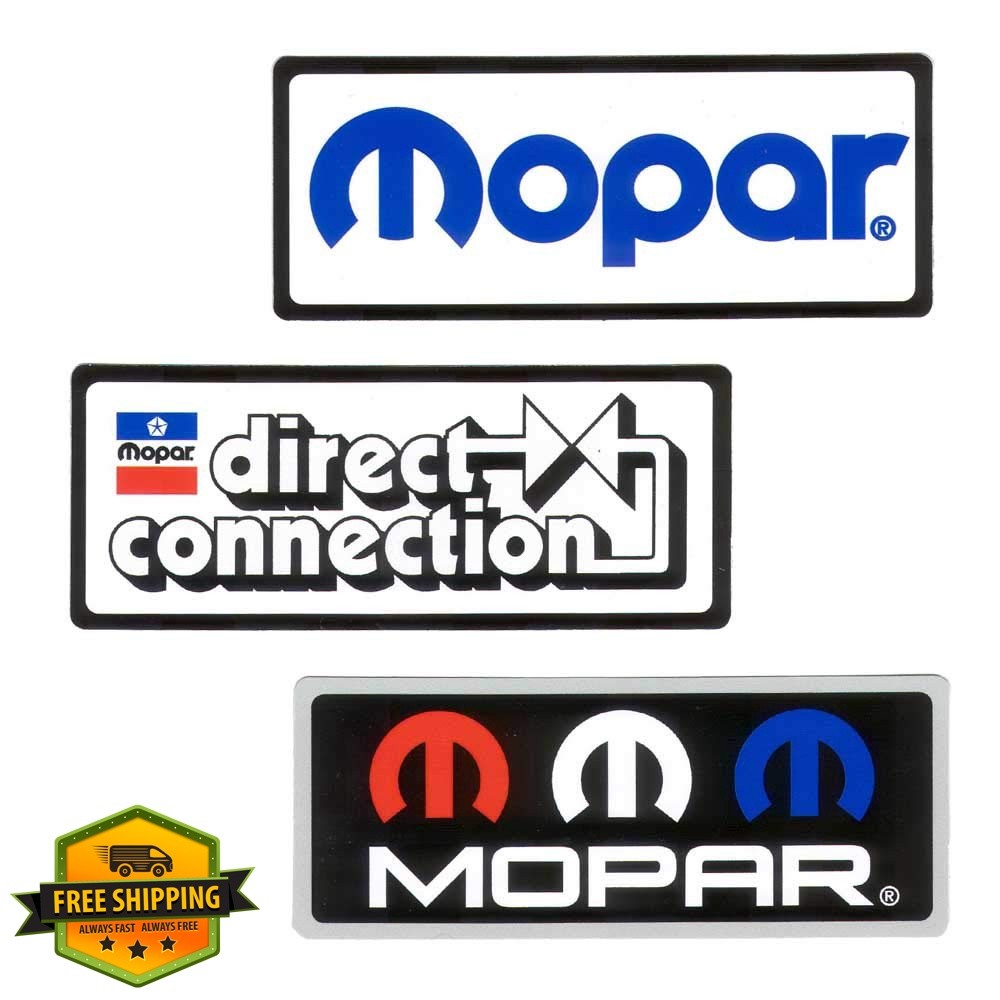 Mopar Direct Connection RWB Logo Stickers 3-Piece