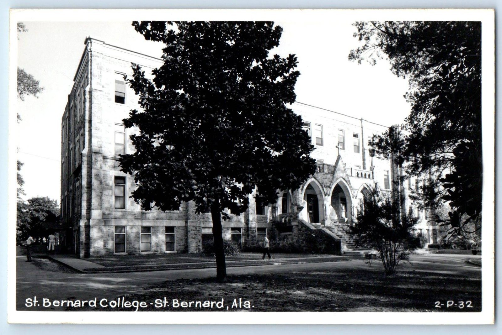 c1940's St. Bernard College St. Bernard Alabama AL Cline RPPC Photo Postcard