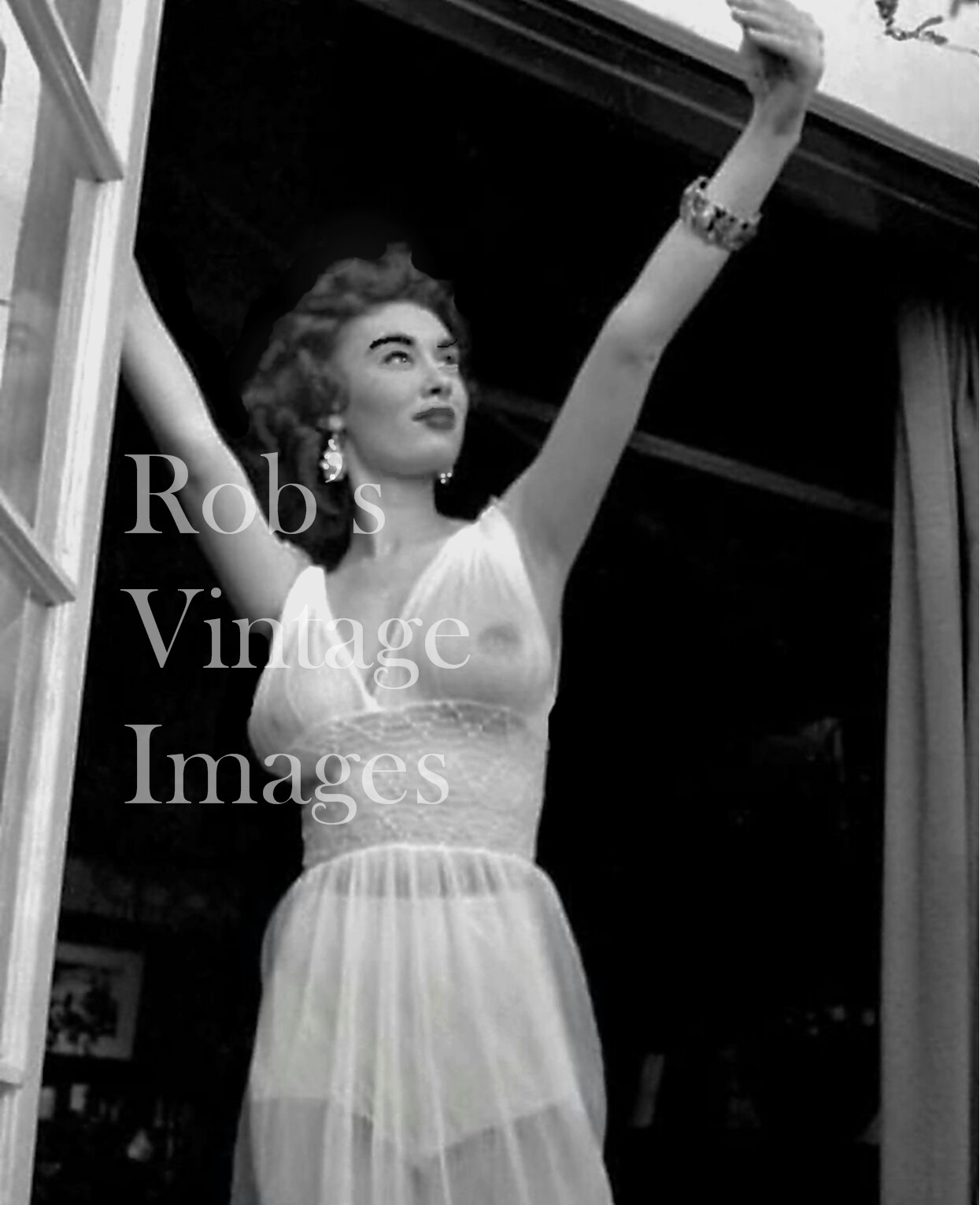 BULLET BRA MAMA  photo Retro 1940s 50s Meg Myles #7 TV Soap Opera Star Singer